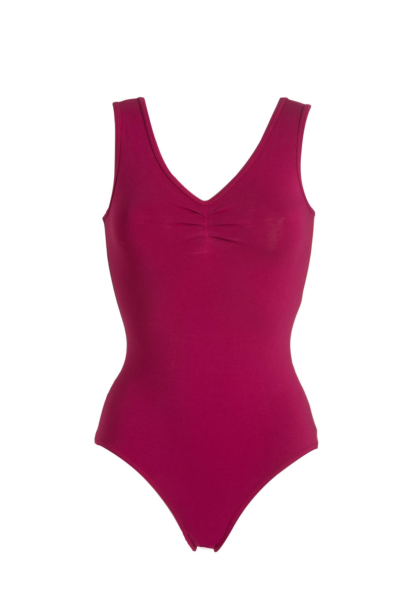 deha-body-canotta-a-v-rosso-t02002 image 1