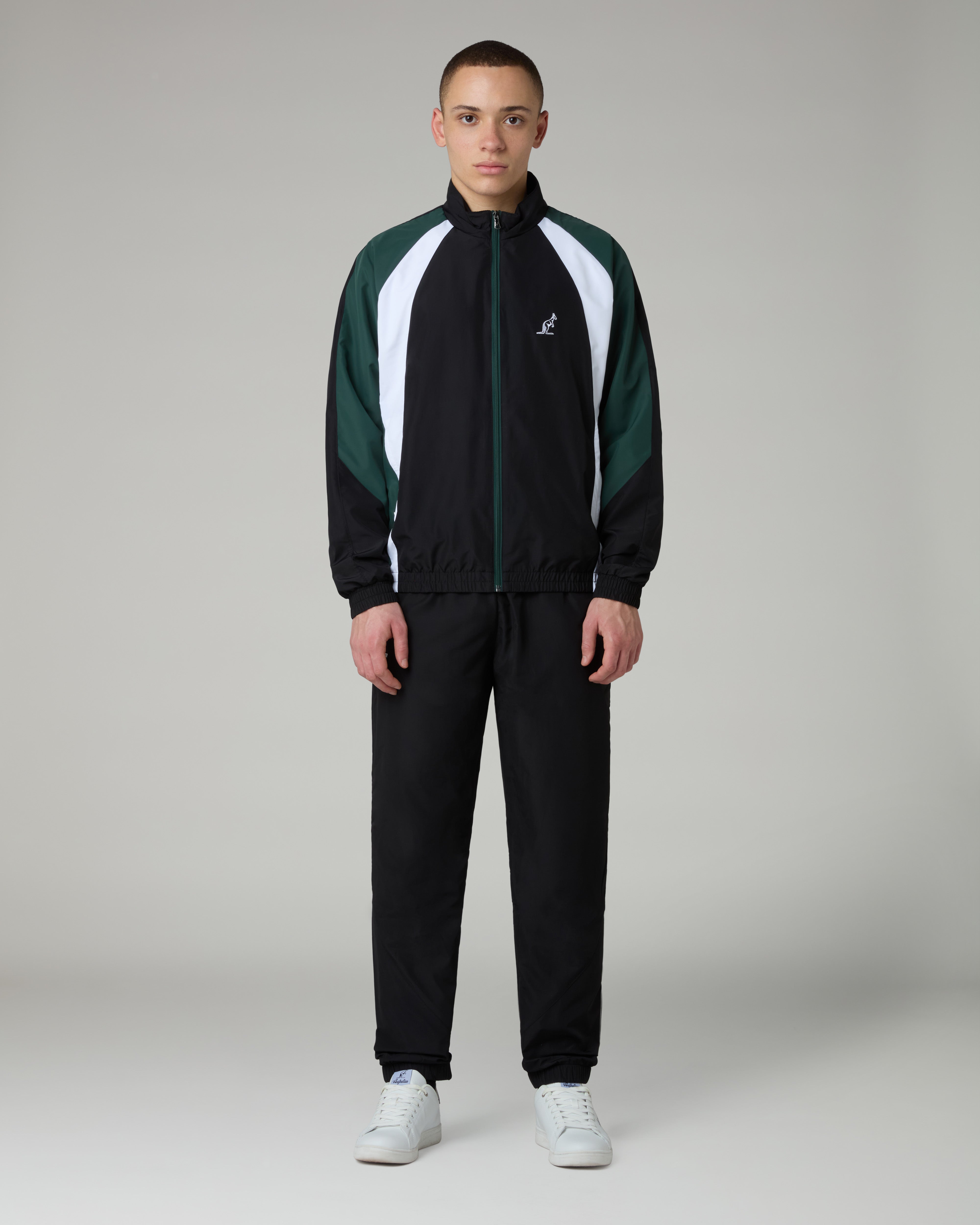 australian-posh-prime-tuta-uomo-nero-giacca-full-zip-pantalone-smash image 1
