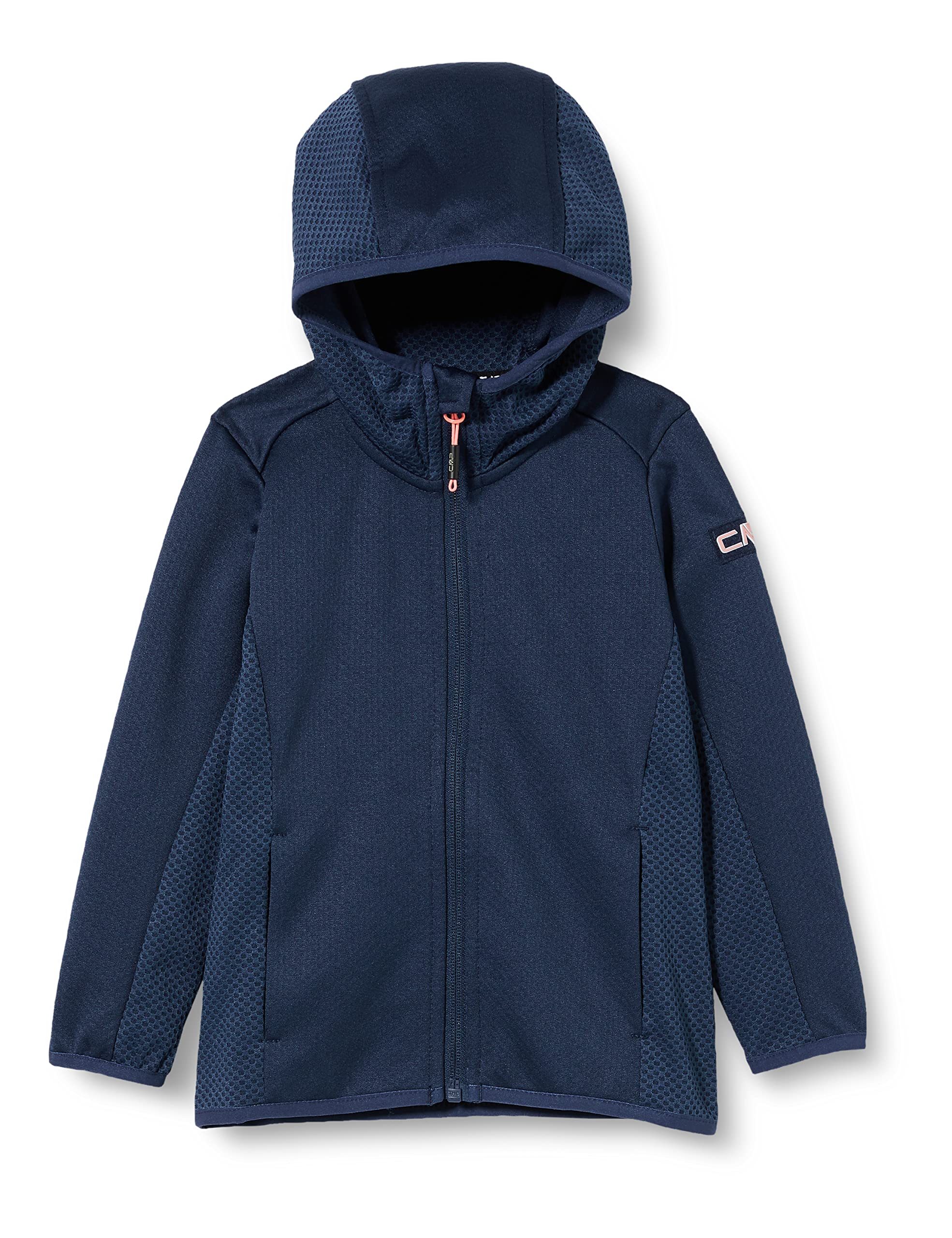 cmp-giacca-pile-grid-tech-bambini-con-cappuccio-unisex image 1