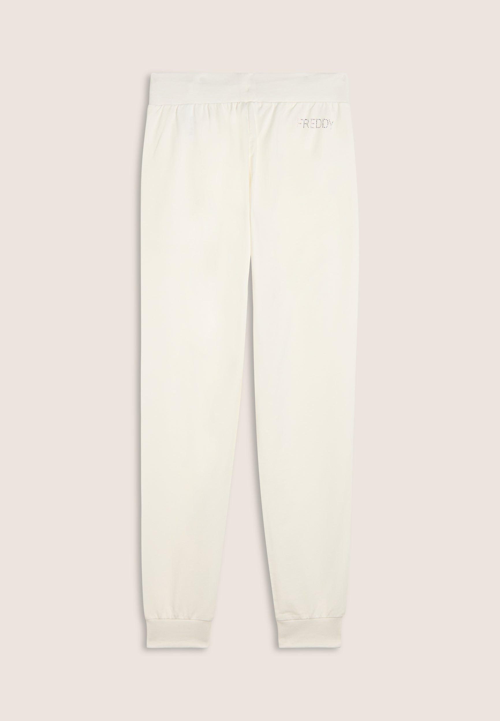 freddy-pantaloni-sportivi-con-polsini-in-costina-e-strass-fy image 2