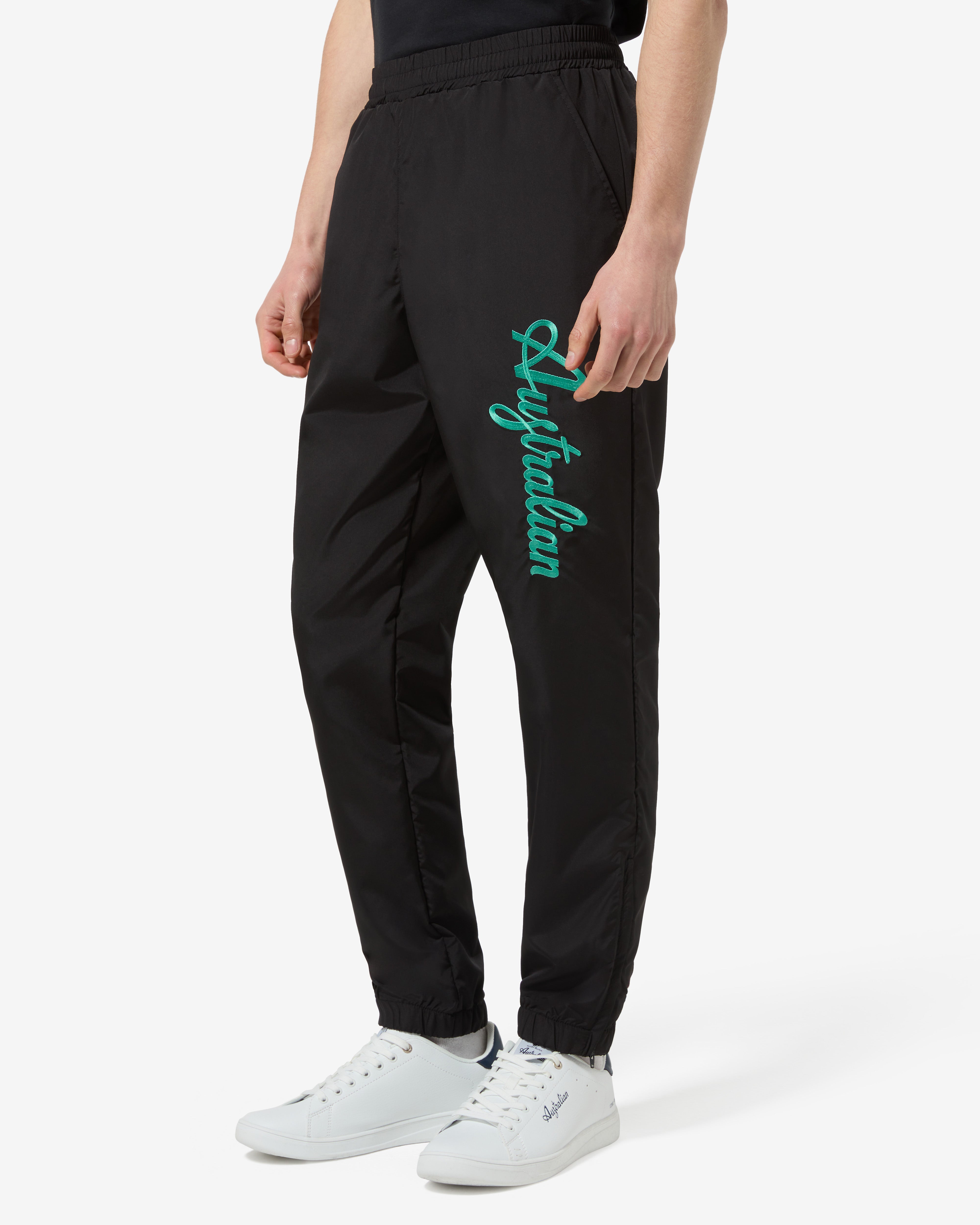 australian-logo-smash-track-pant-pantalone-foderato-nero image 1