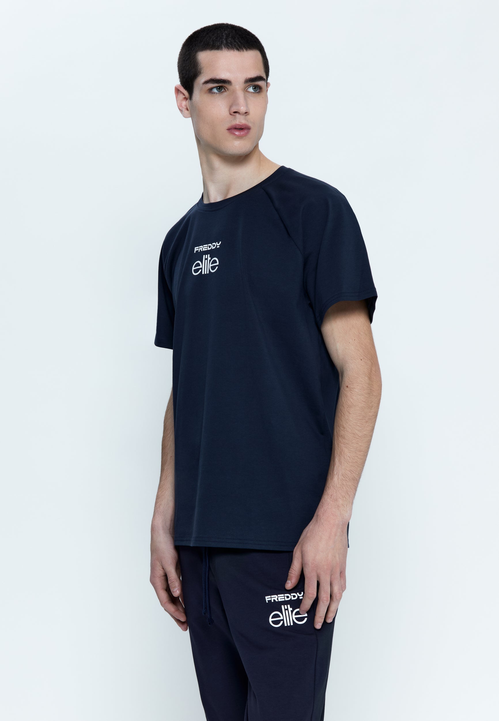 freddy-t-shirt-uomo-maniche-raglan-elite-jersey-cotone-elasticizzato image 5