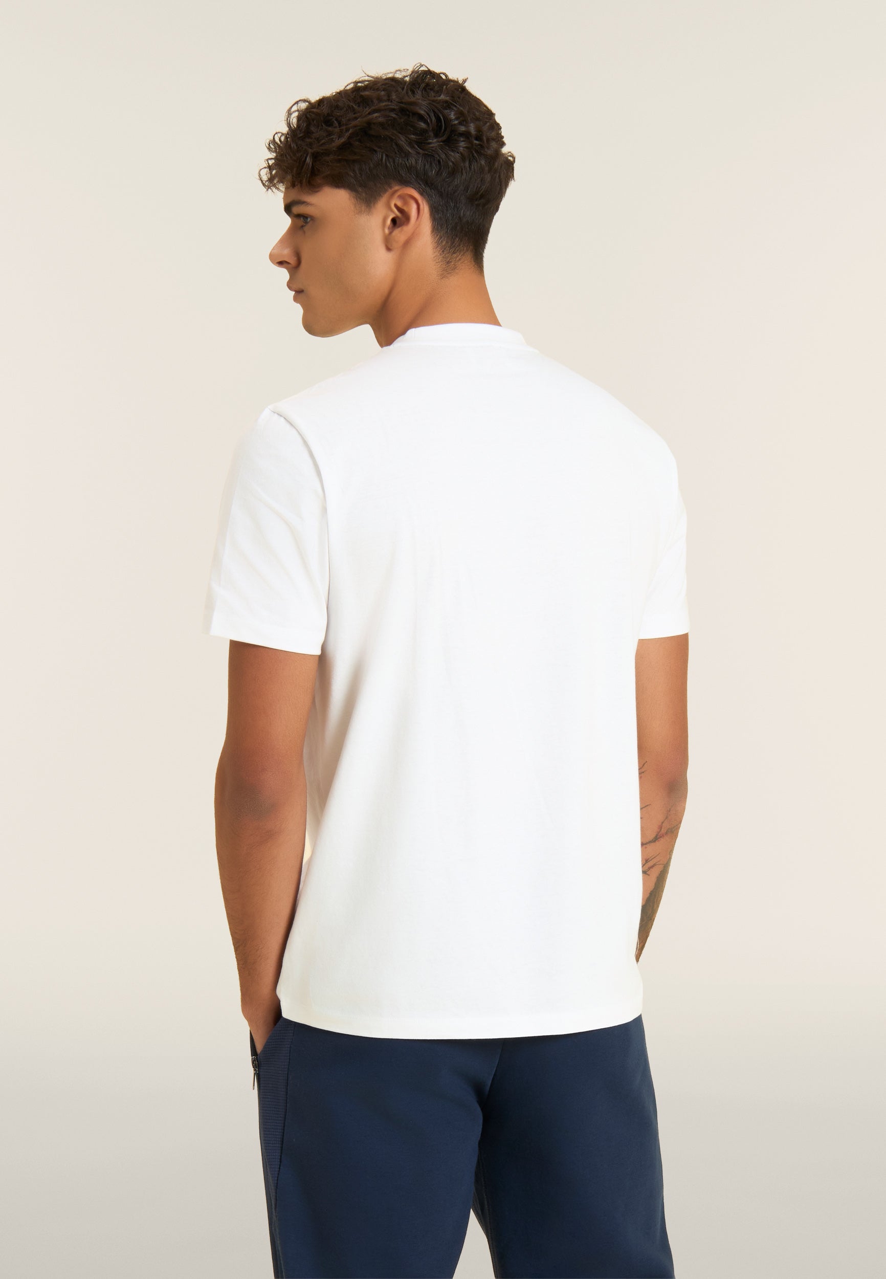 freddy-t-shirt-da-uomo-in-cotone-con-grafica-in-rilievo-regular-fit image 3