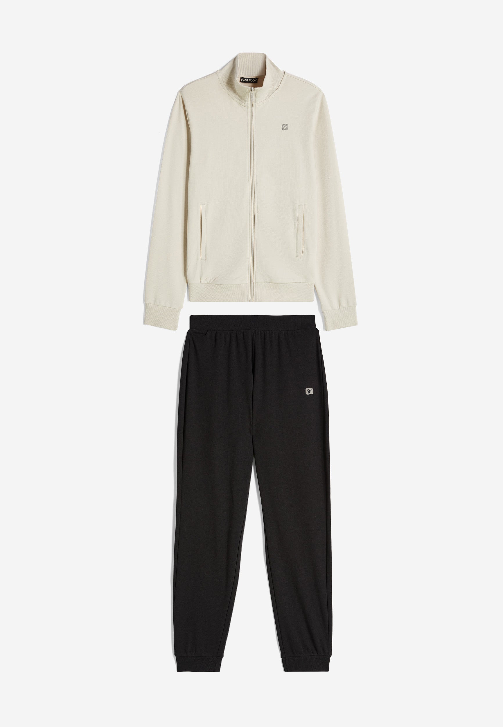 freddy-tuta-sportiva-interlock-con-felpa-collo-alto-zip image 6