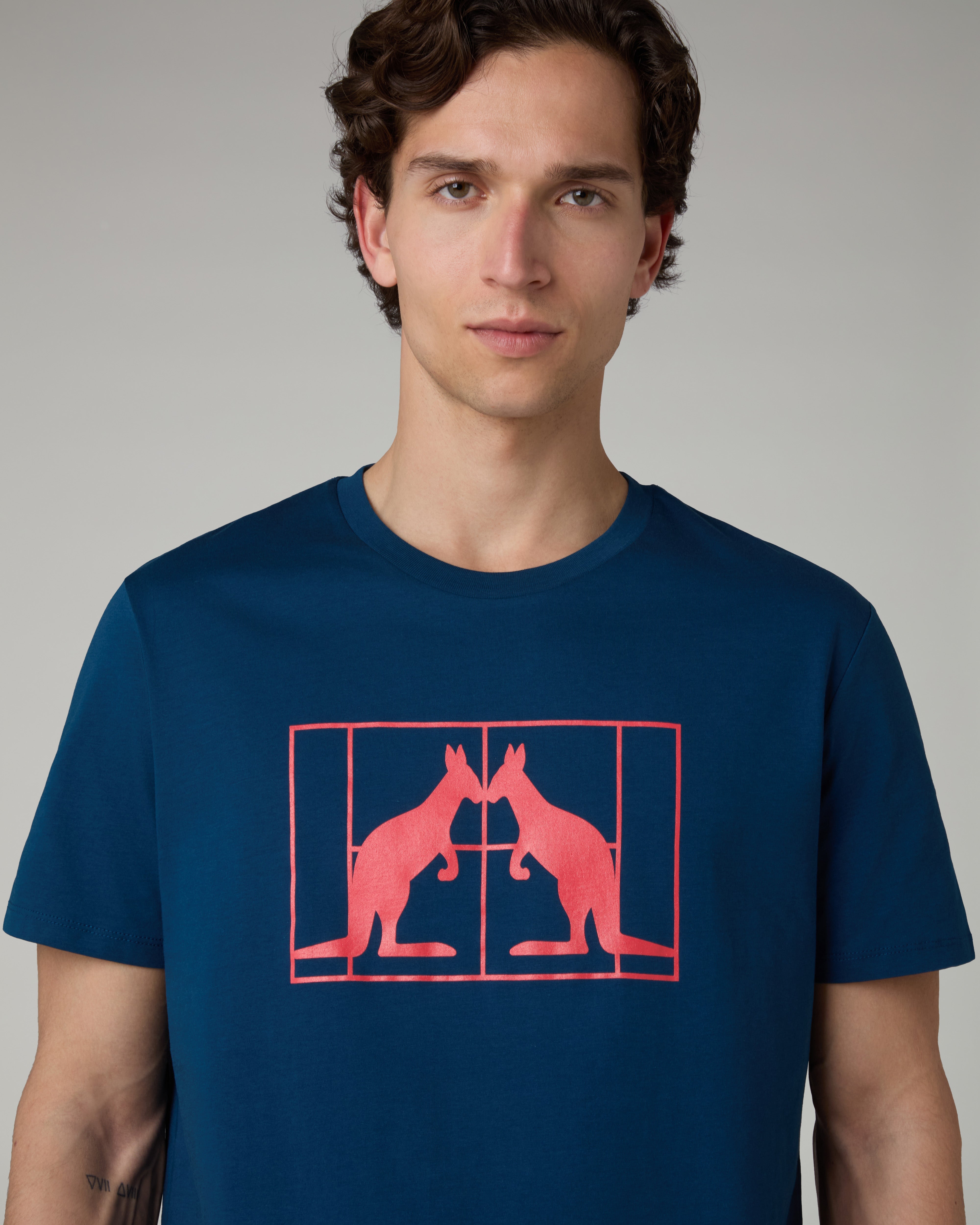 australian-gemini-t-shirt-in-cotone-eclipse-blue image 4