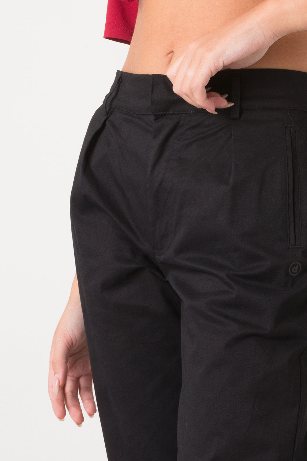 dimensione-danza-pantalone-donna-in-popeline-fondo-dritto-con-spacco image 4