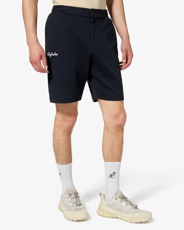 australian-classic-club-short-short-uomo-in-piquet-blu-navy image 1