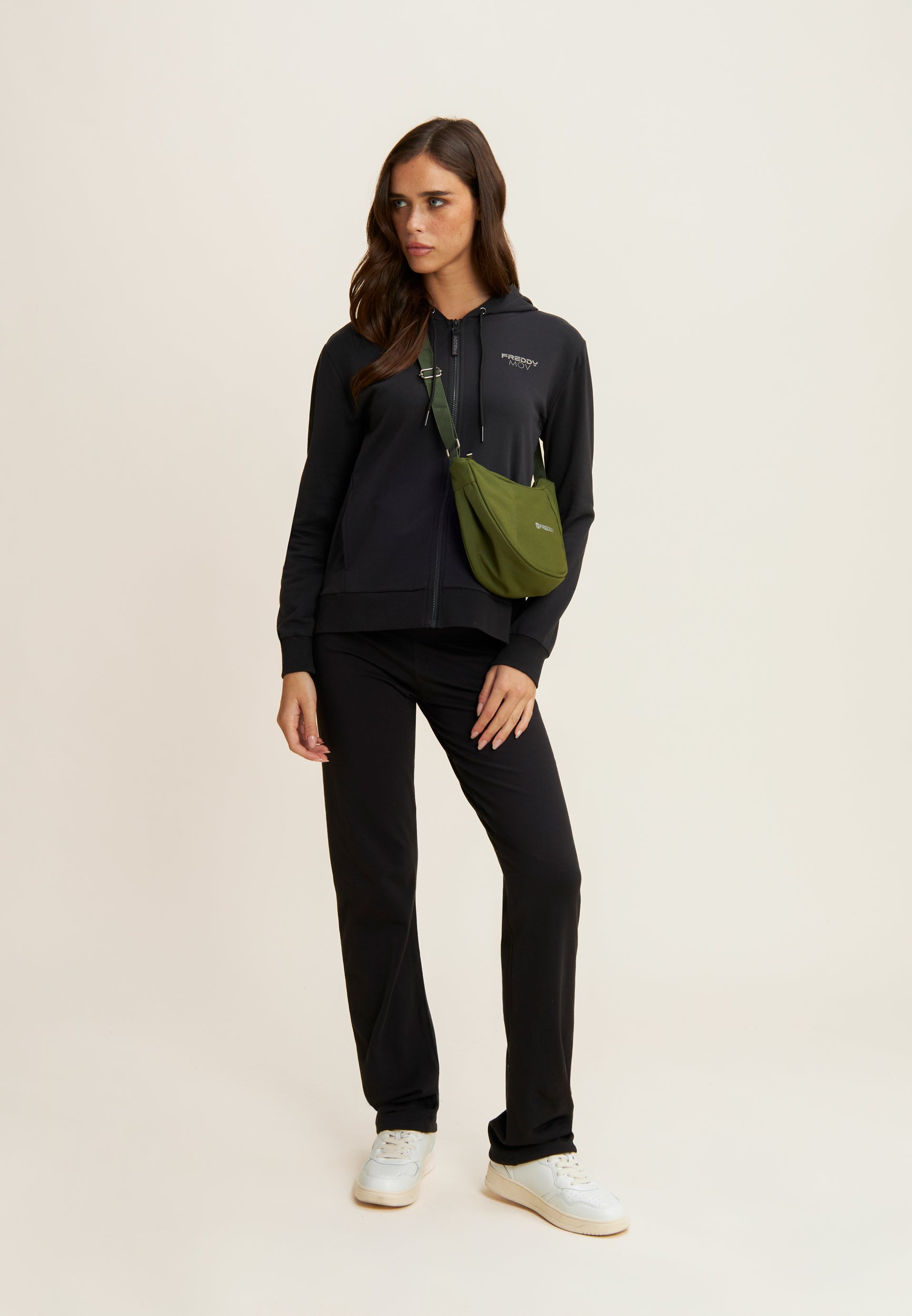 freddy-pantaloni-sportivi-regular-fit-gamba-dritta-con-coulisse-heavy-jersey-str image 2