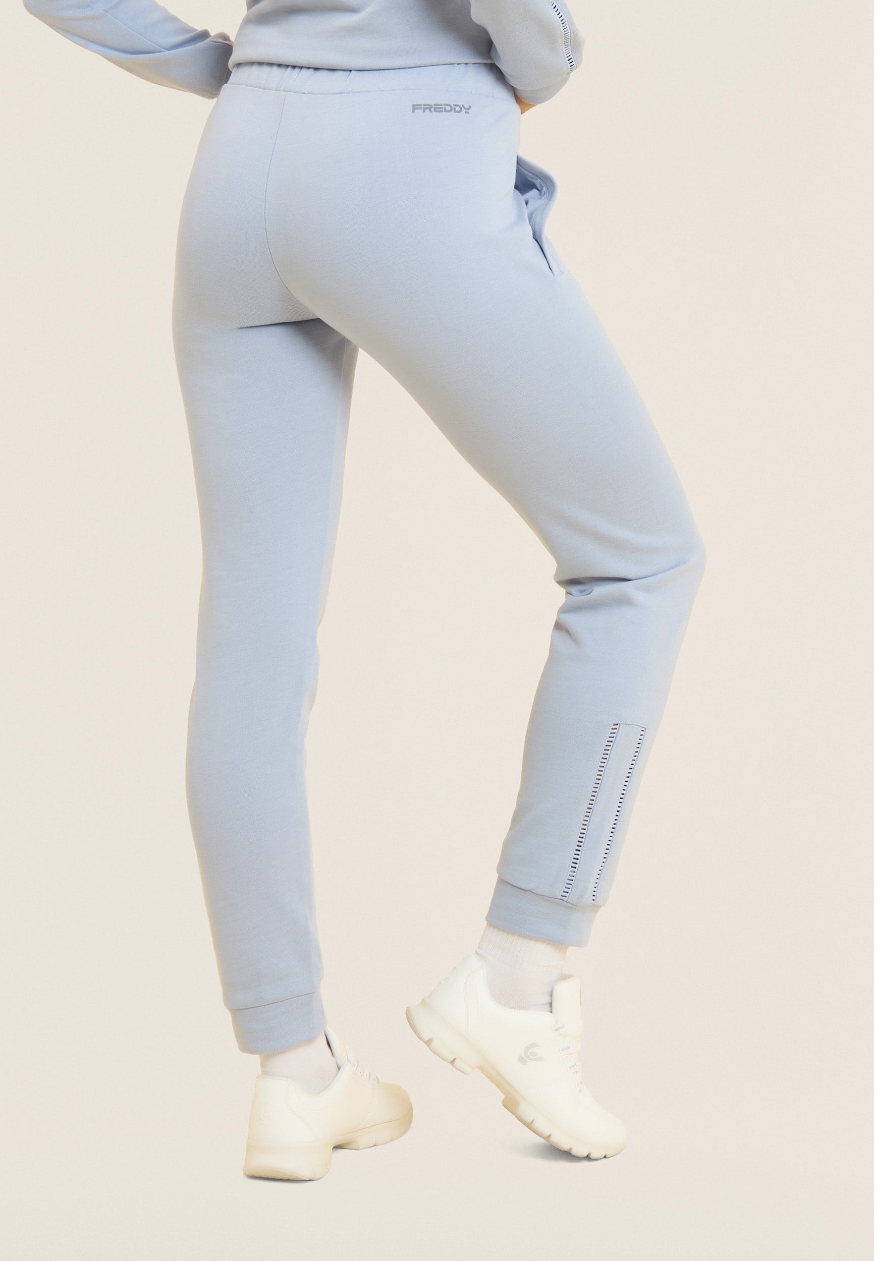 freddy-pantaloni-sportivi-slim-fit-in-french-terry-con-coulisse image 3