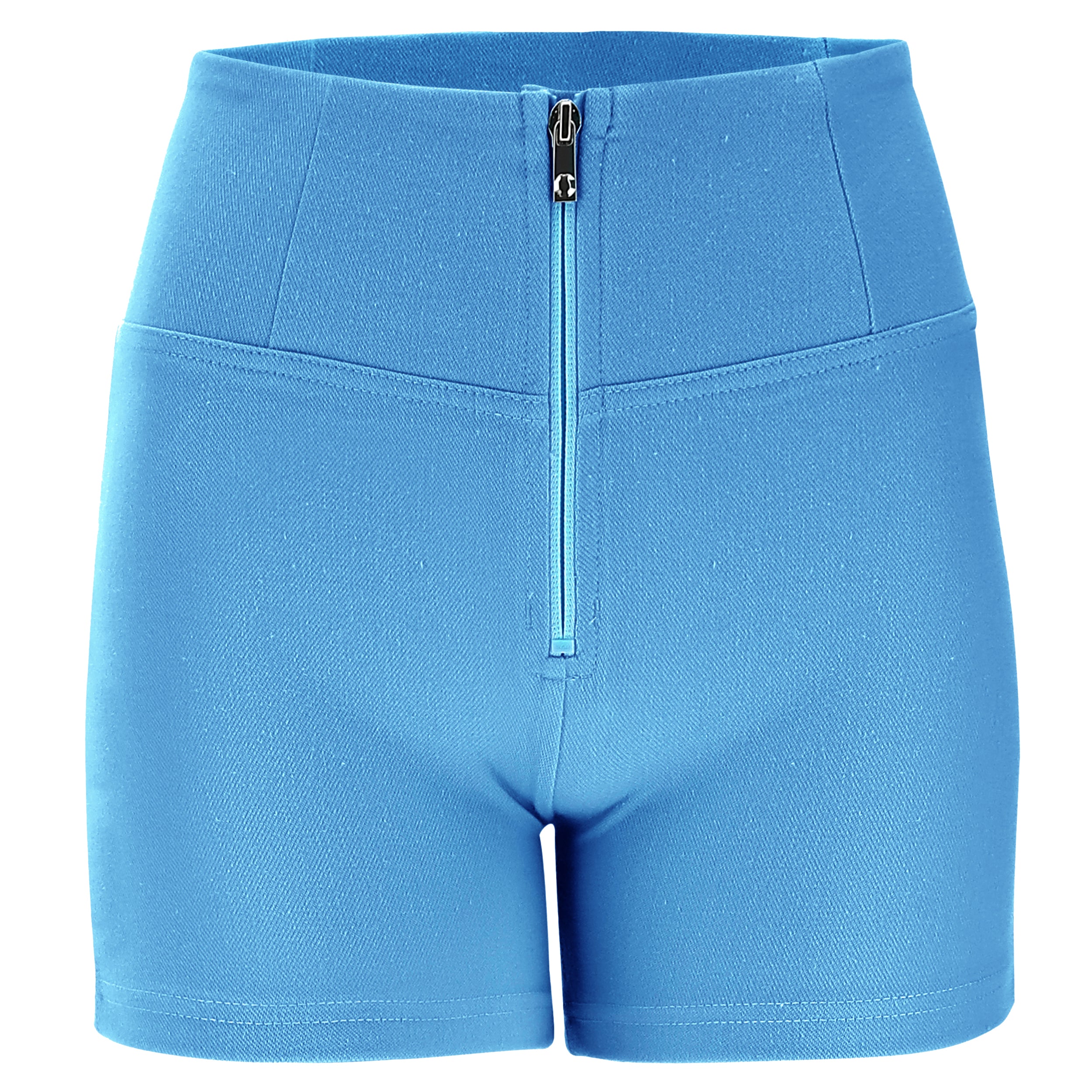 freddy-shorts-push-up-wr-up-donna-vita-alta-skinny-in-jersey-drill-ecologico image 4