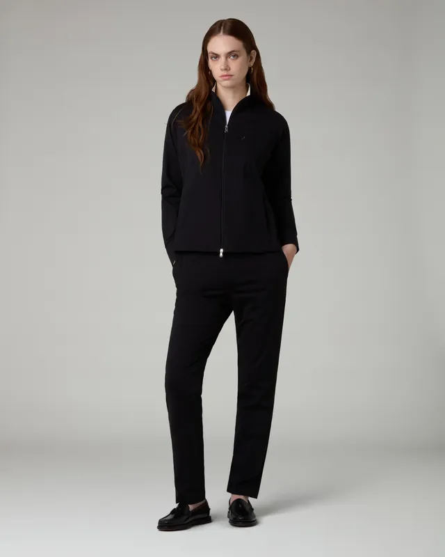 australian-grace-tracksuit-light-touch-nero-tuta-donna-full-zip-made-in-italy image 1