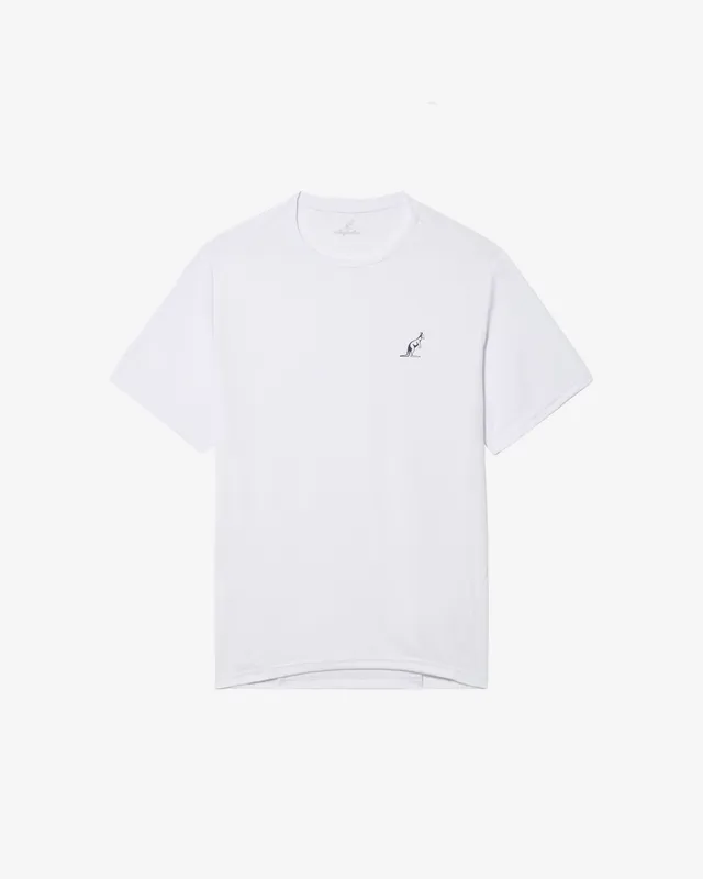 australian-energy-t-shirt-tennis-bianca-ace-traspirante-bianco-con-dettagli image 1