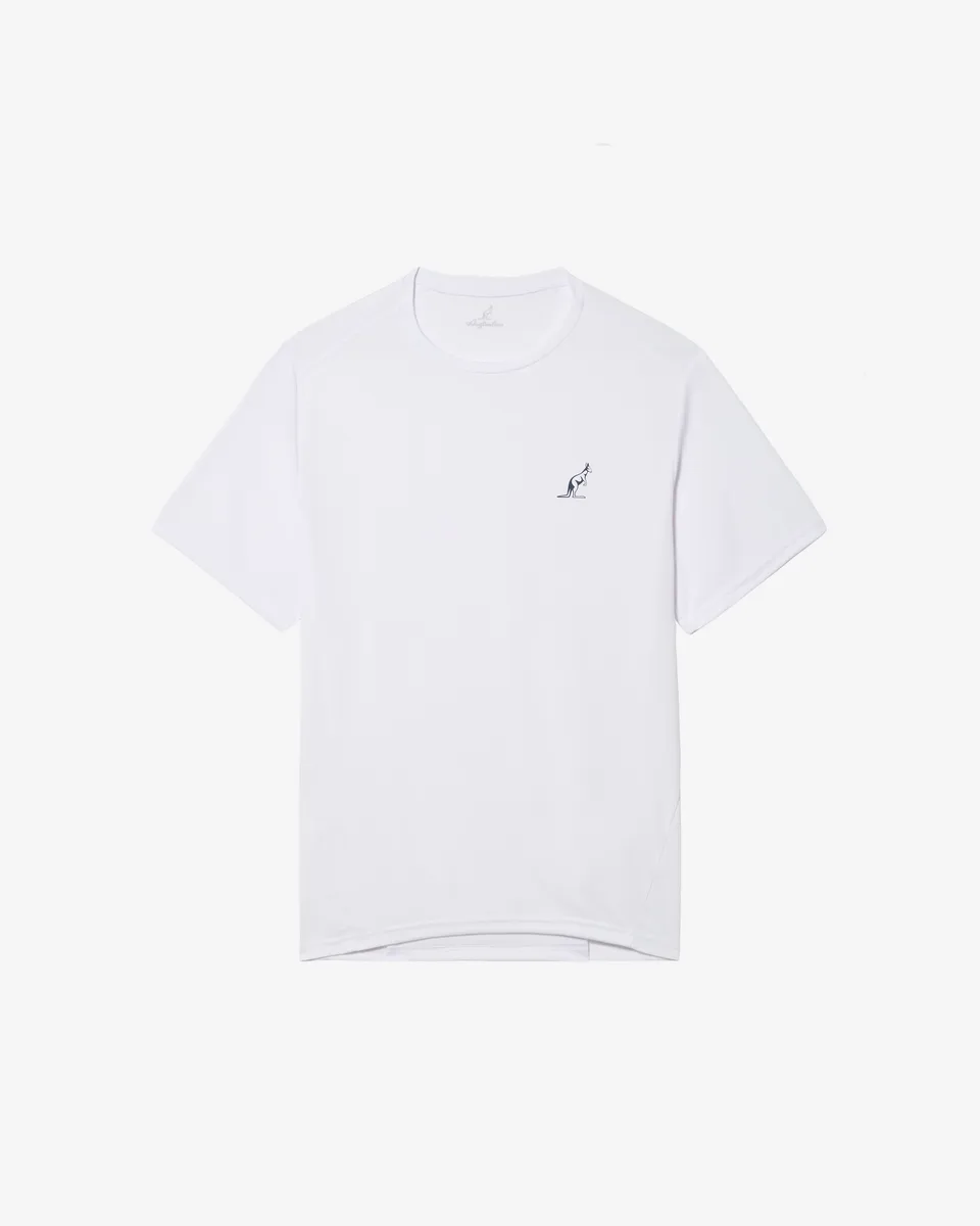 australian-energy-t-shirt-tennis-bianca-ace-traspirante-bianco-con-dettagli image 1