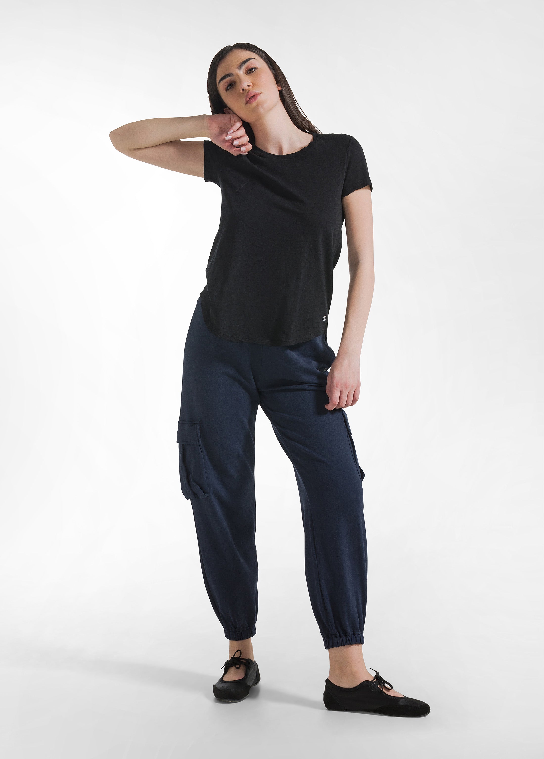 deha-t-shirt-in-cotone-flamm-nero image 8