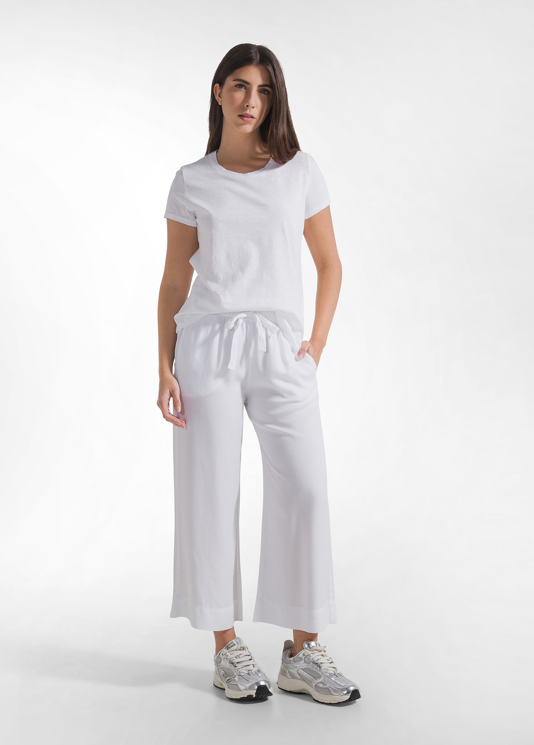 deha-t-shirt-d42513-in-cotone-flamm-bianco image 4