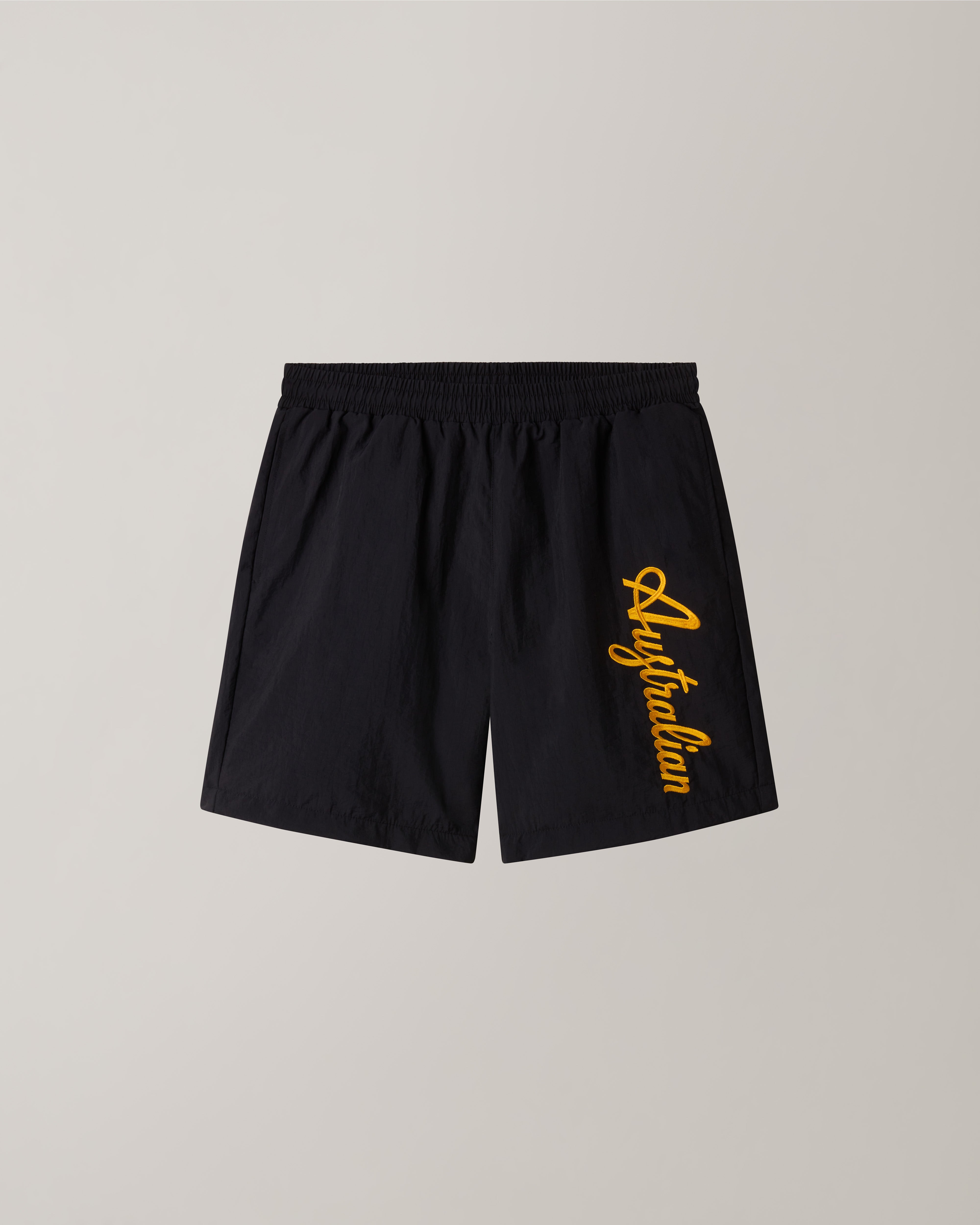 australian-embroidery-logo-short-pantaloncino-nero-retr image 6