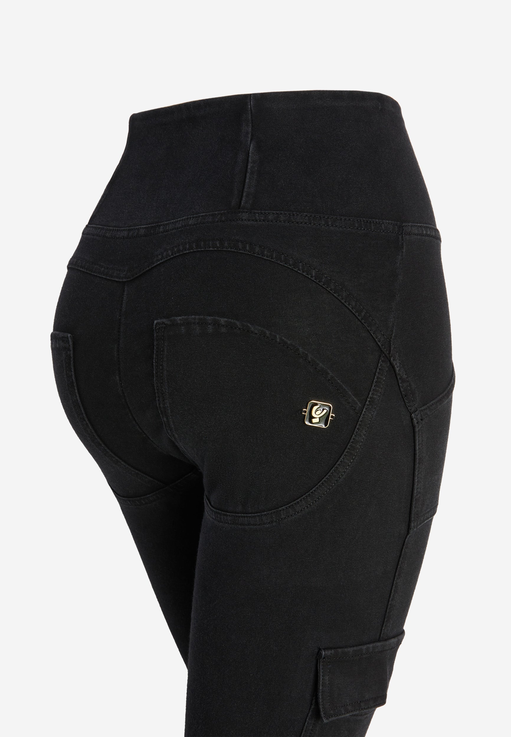 freddy-wr-up-jeggings-cargo-vita-alta-7-8-donna-effetto-denim image 8