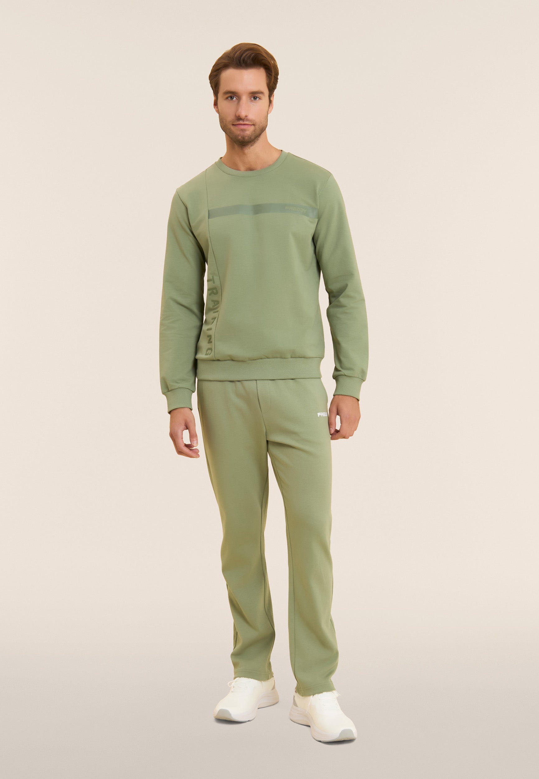 freddy-pantaloni-sportivi-cotone-gamba-dritta-con-coulisse-pantaloni-uomo-unisex image 2
