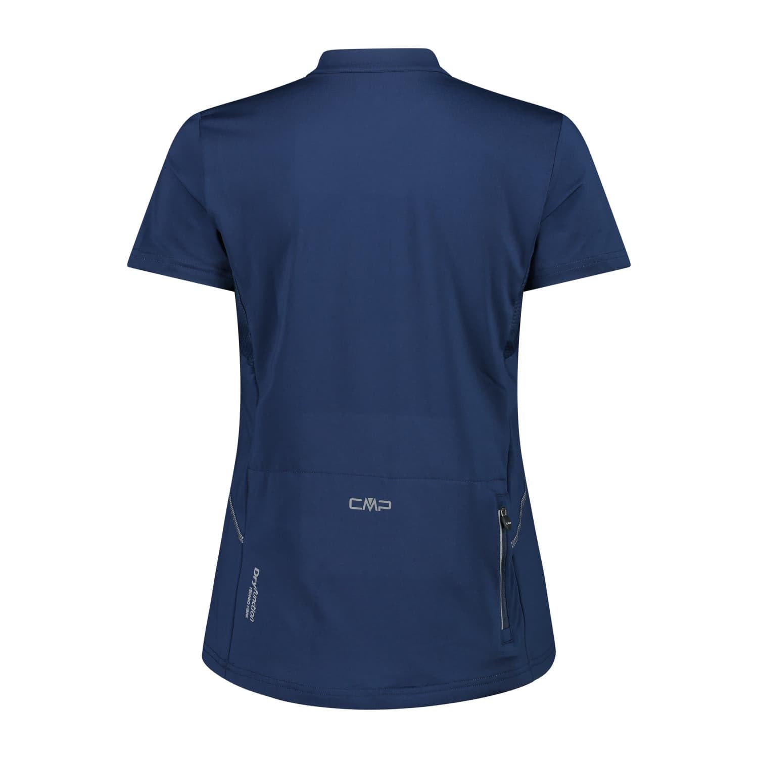cmp-t-shirt-elasticizzata-da-bici-da-donna-con-mezza-zip image 2