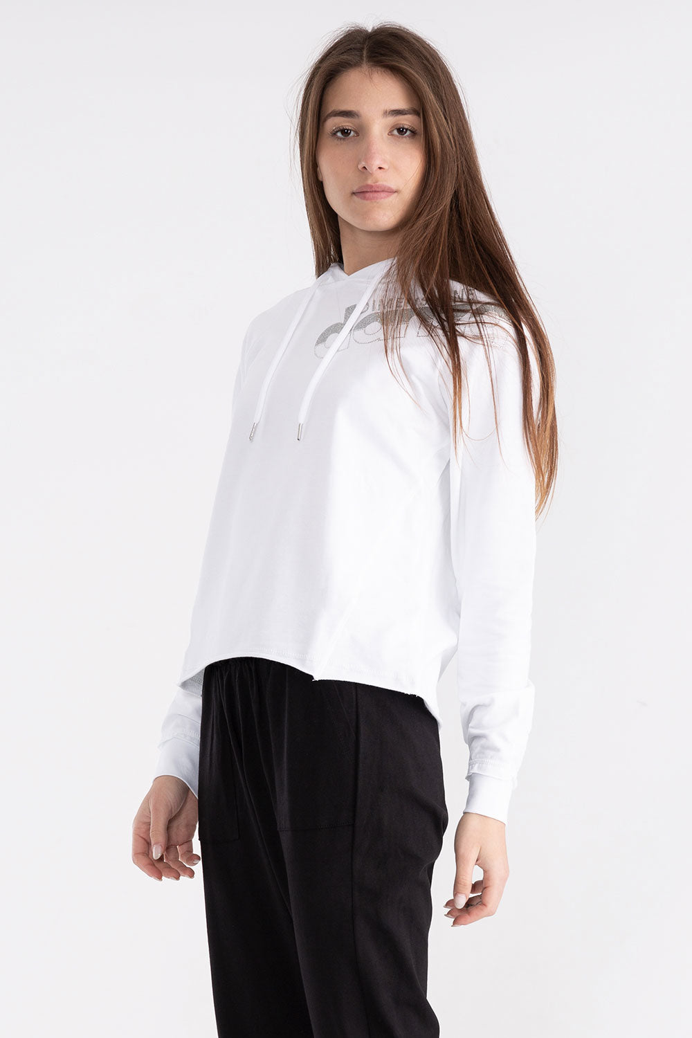 dimensione-danza-felpa-con-cappuccio-donna-con-logo-lurex image 6