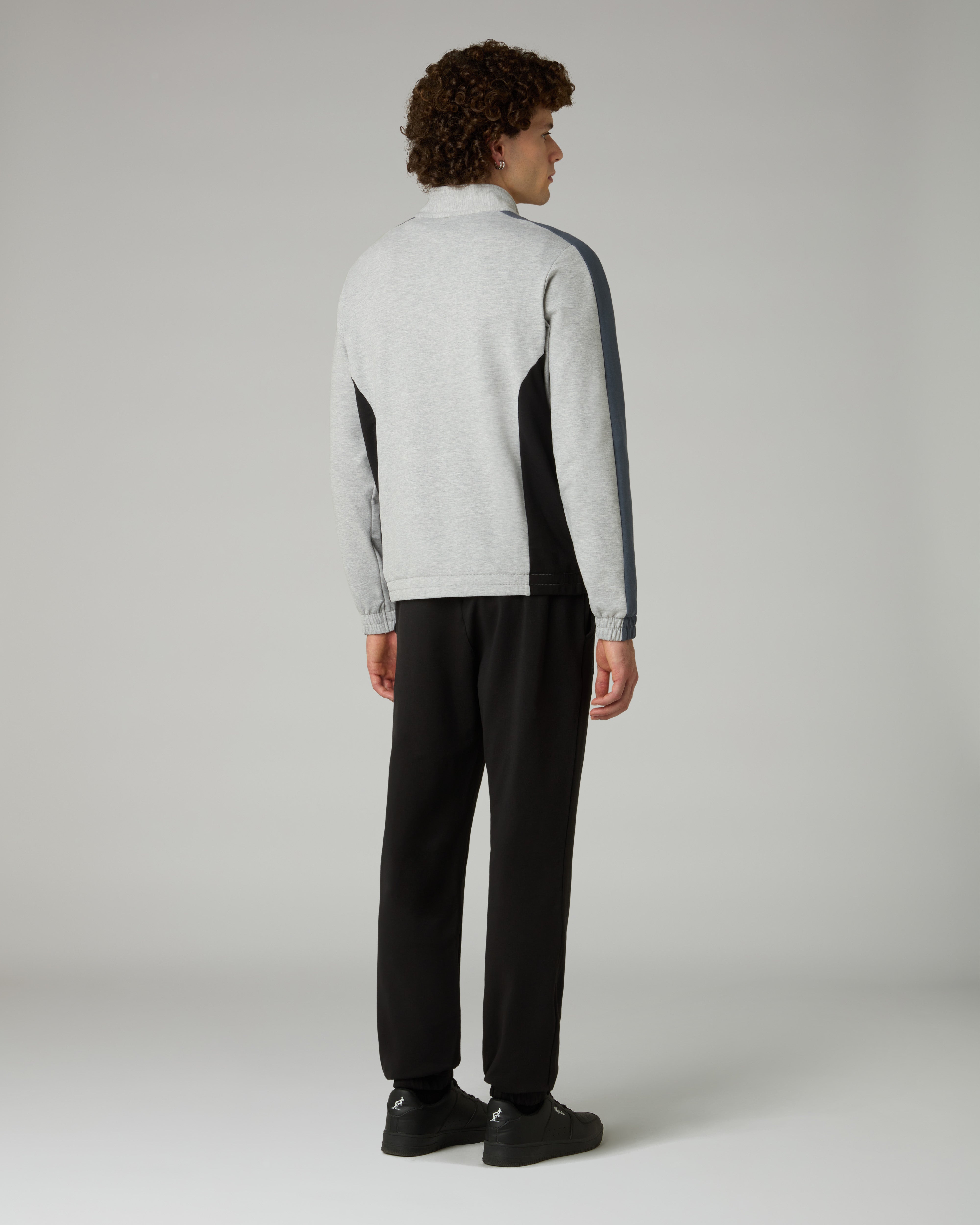 australian-echo-tracksuit-tuta-in-felpa-garzata-grigio-melange-made-in-italy image 2