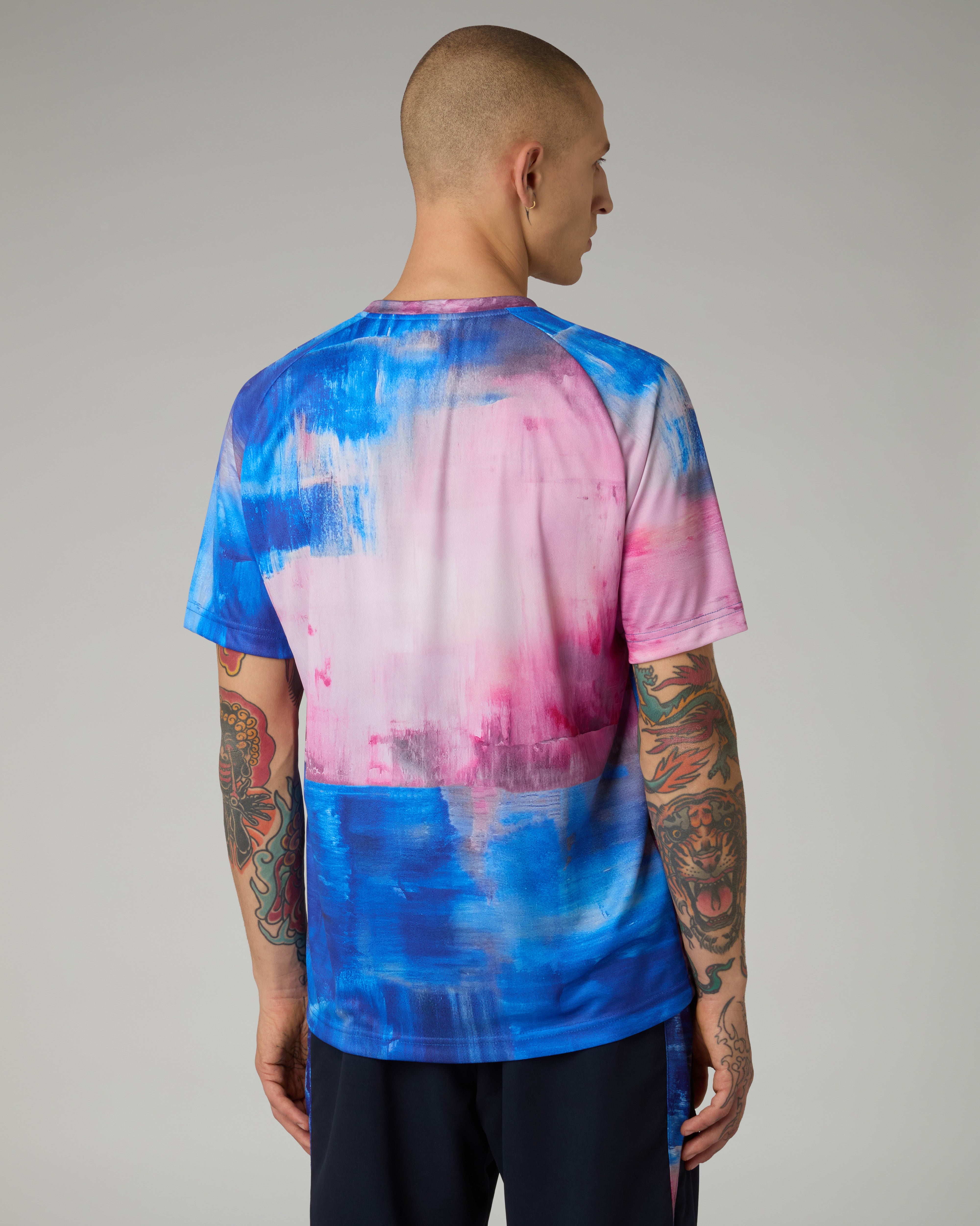 australian-klee-t-shirt-t-shirt-ace-all-over-blu-navy image 3
