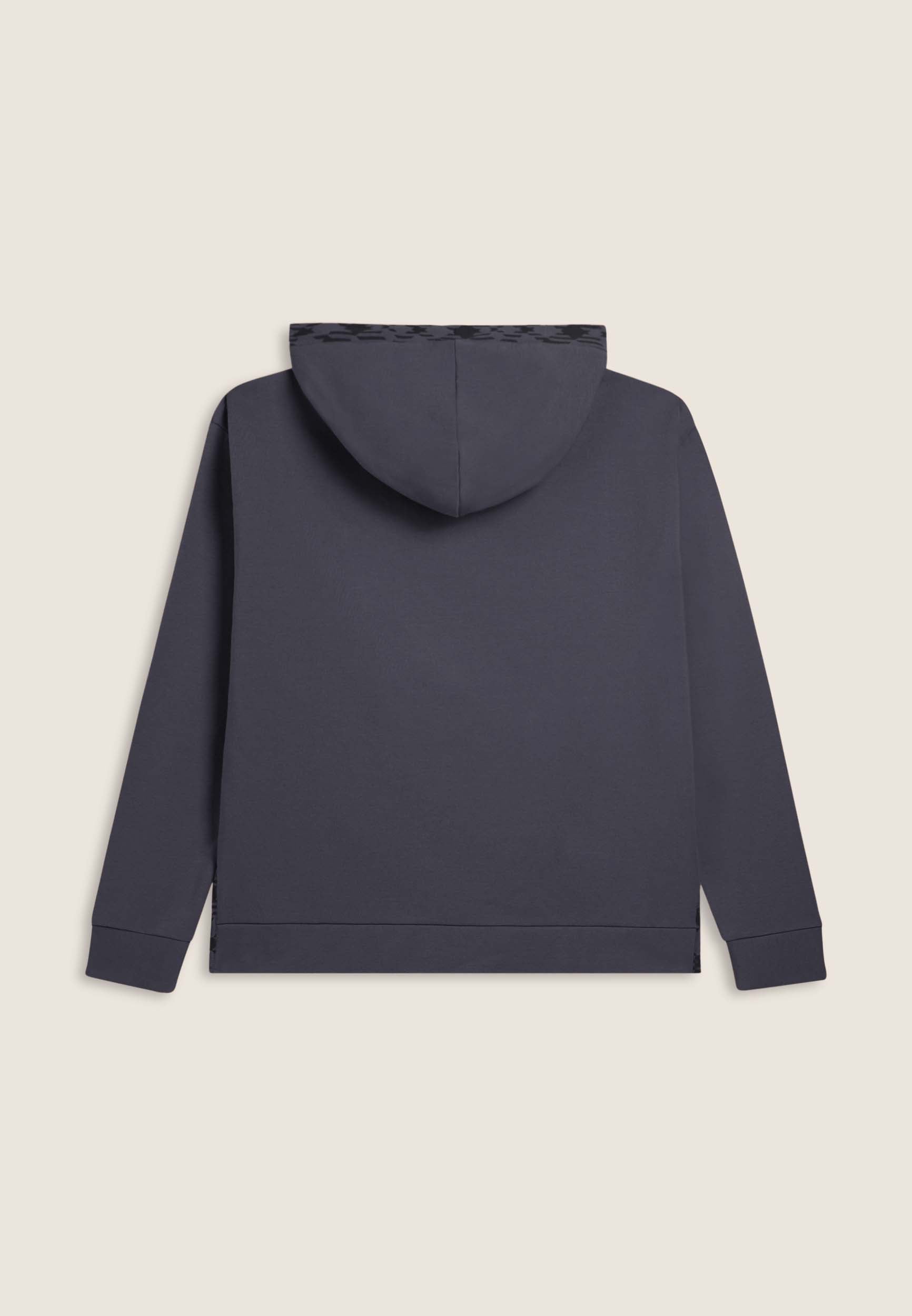 freddy-felpa-con-cappuccio-foderato-fantasia-con-zip-frontale-donna image 5