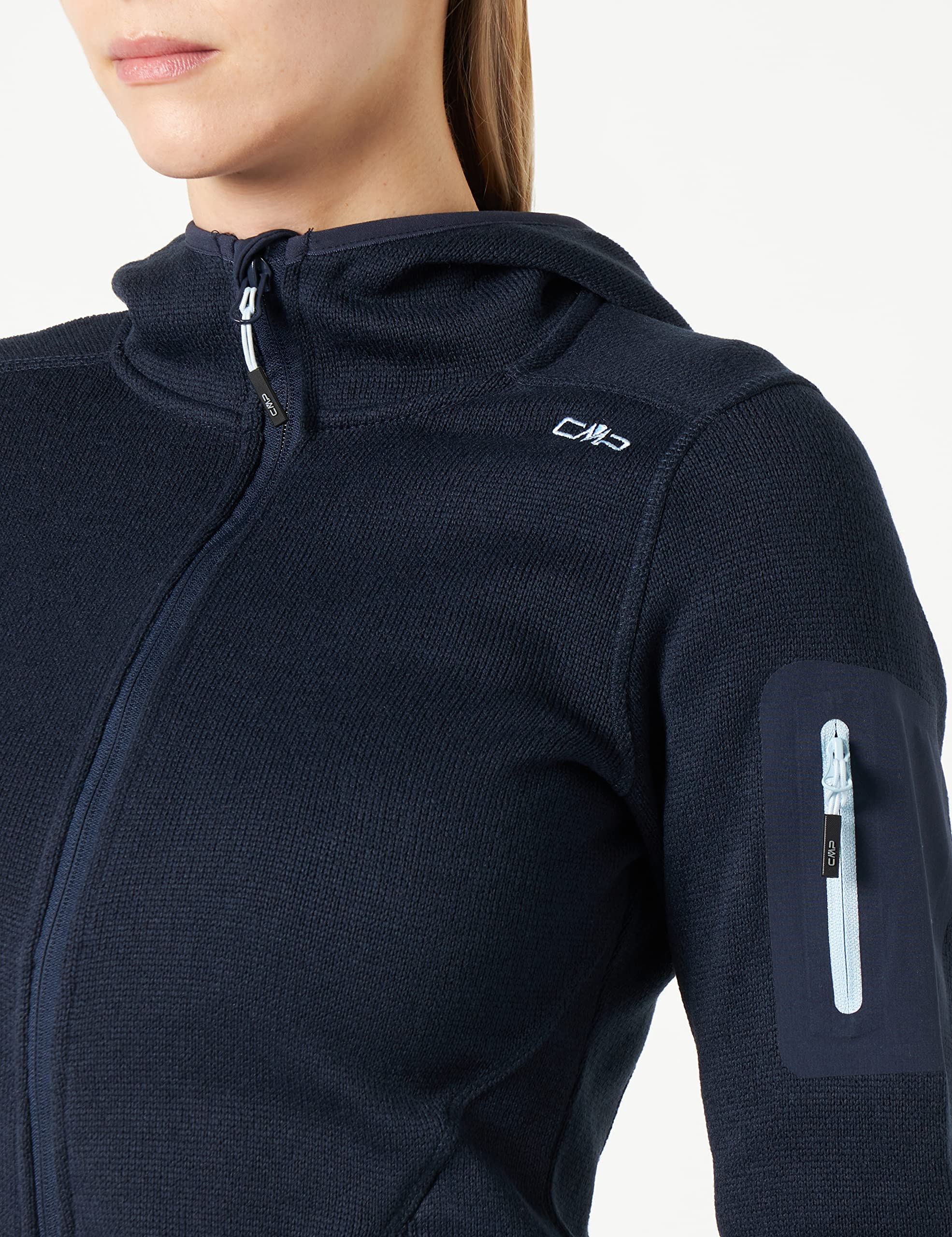 cmp-giacca-knit-tech-donna-con-cappuccio-fisso image 2