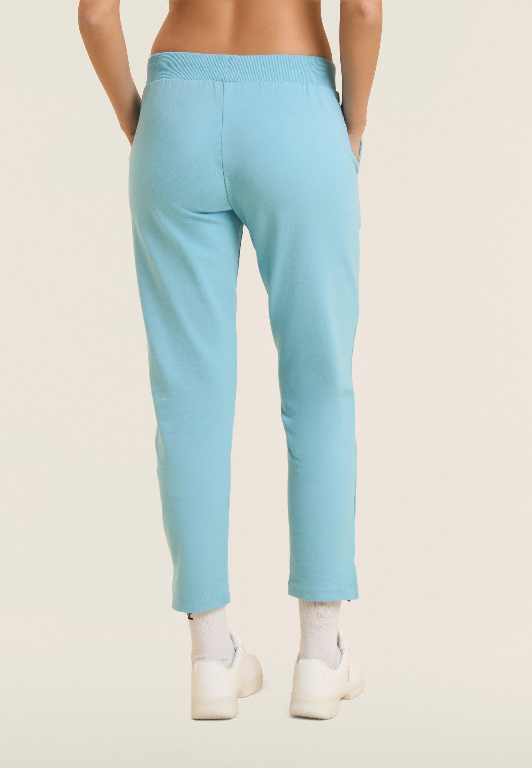 freddy-pantaloni-donna-7-8-spacchi-laterali-logo-freddy-french-terry image 3