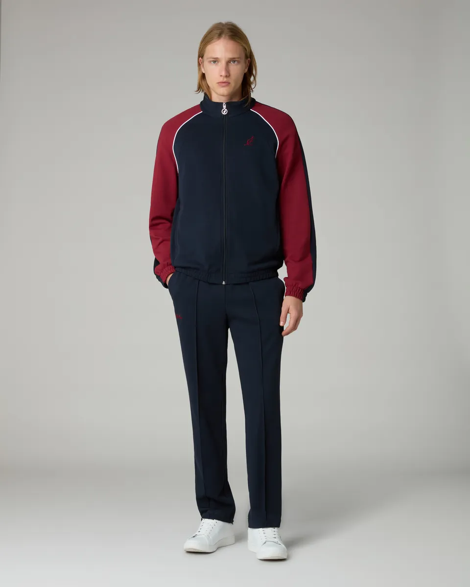 australian-posh-piquet-tuta-blu-navy-full-zip image 1