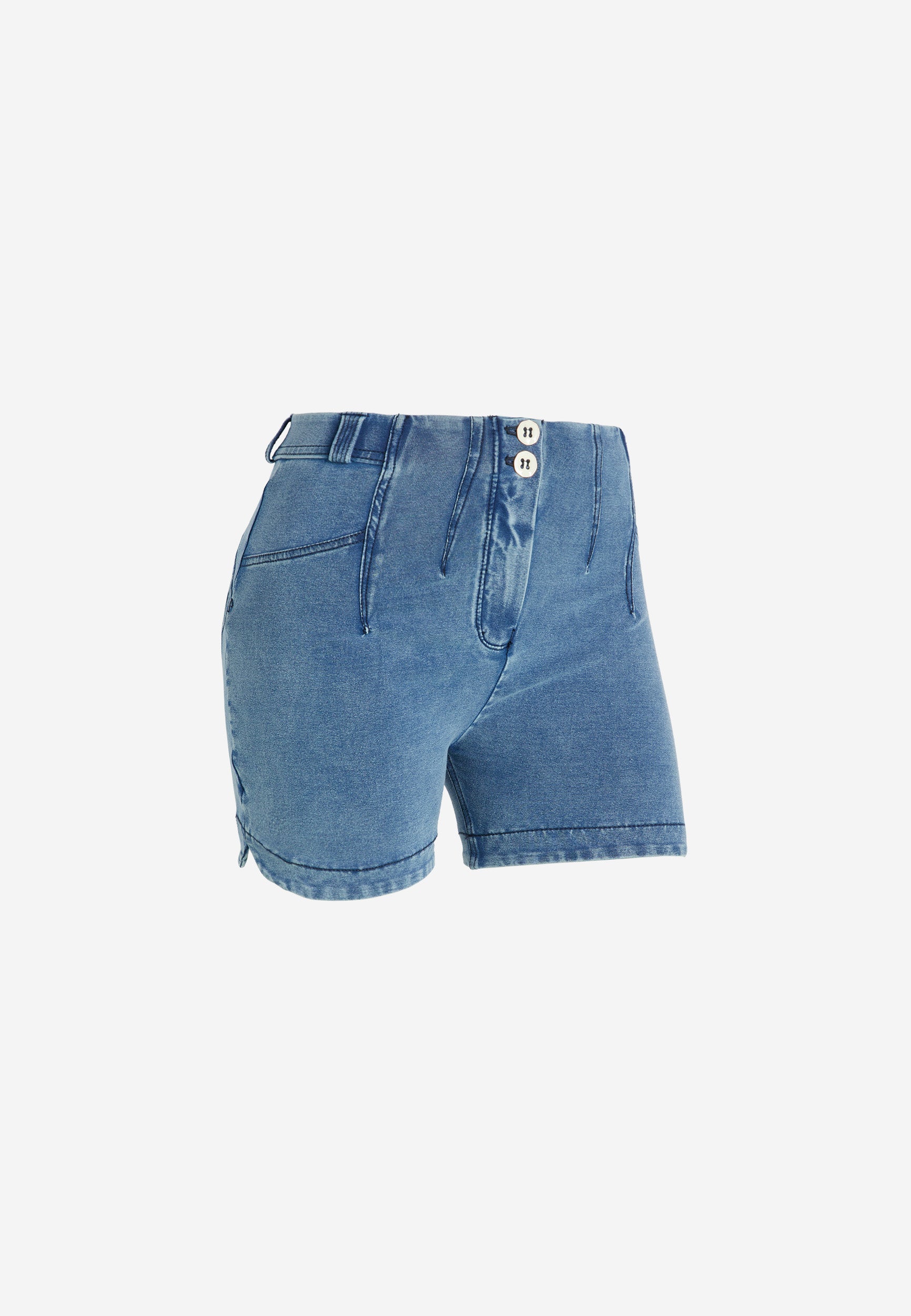 freddy-shorts-wr-up-vita-con-pinces-in-jersey-denim-fondo-stondato image 6