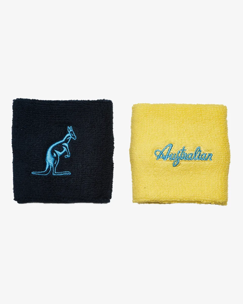 australian-double-cotton-wristband-polsino-in-spugna-blu-giallo-vivo image 1