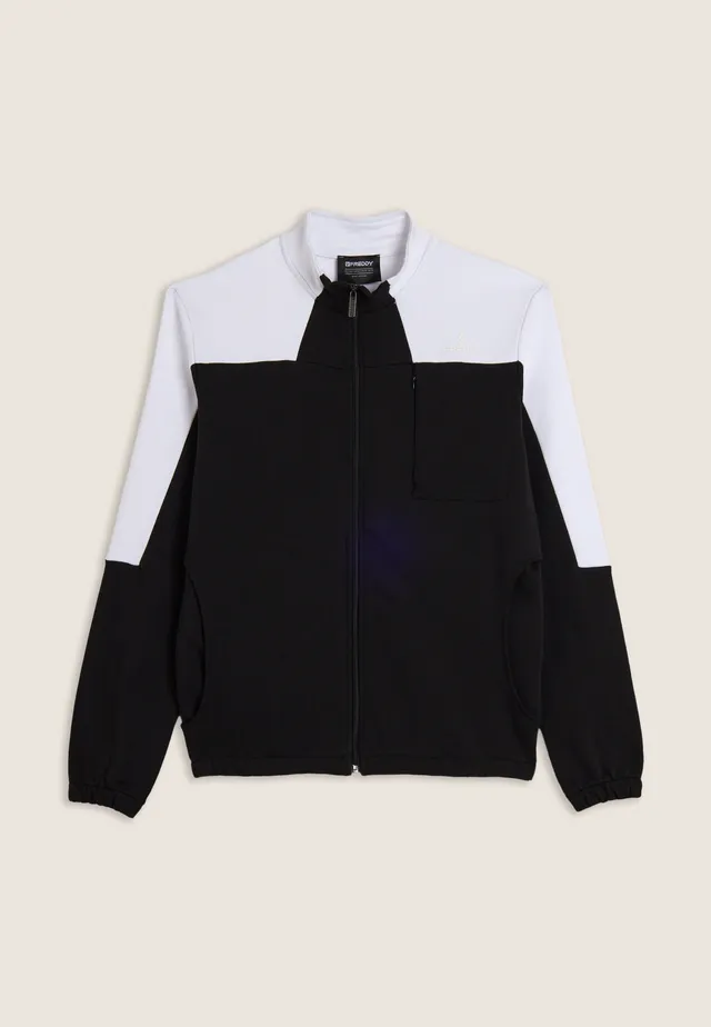 freddy-felpa-zip-collo-alto-blocchi-colore-100-cotone image 1