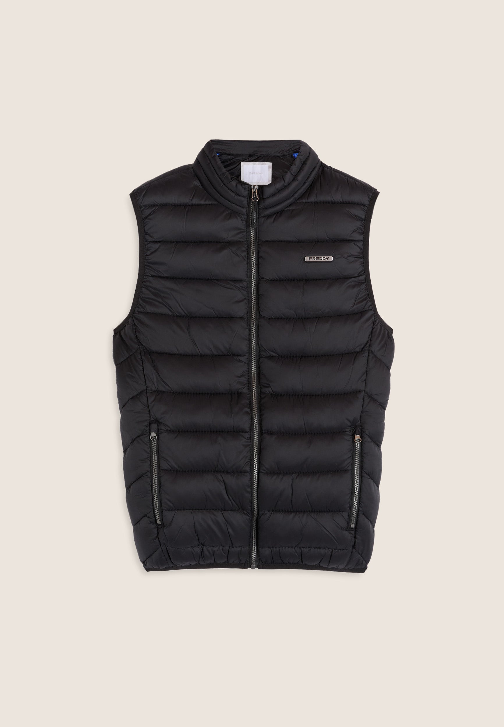 freddy-gilet-uomo-trapuntato-collo-alto-zip-doppio-cursore image 4