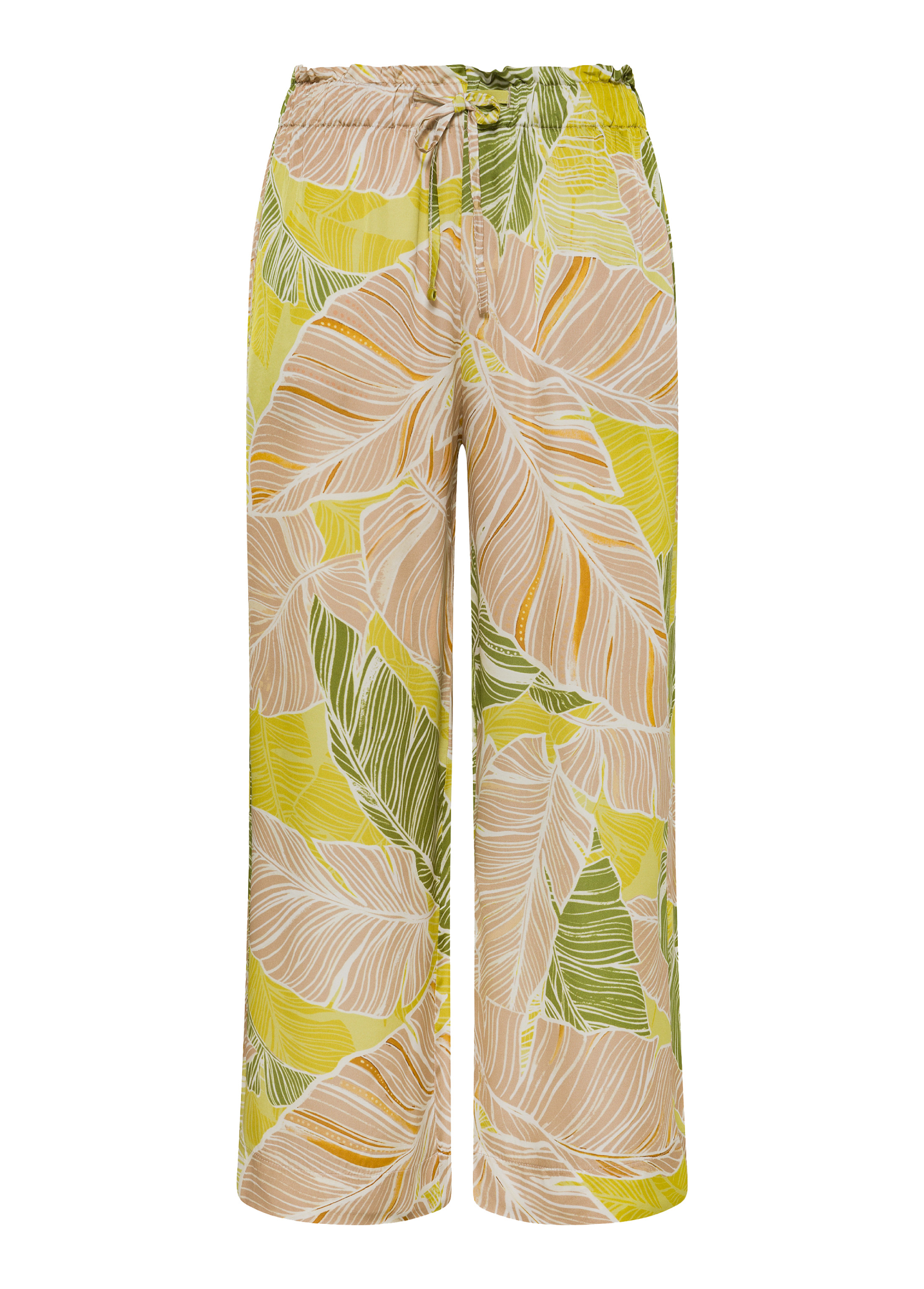 deha-pantalone-cropped-in-raso-stampato-beige image 5