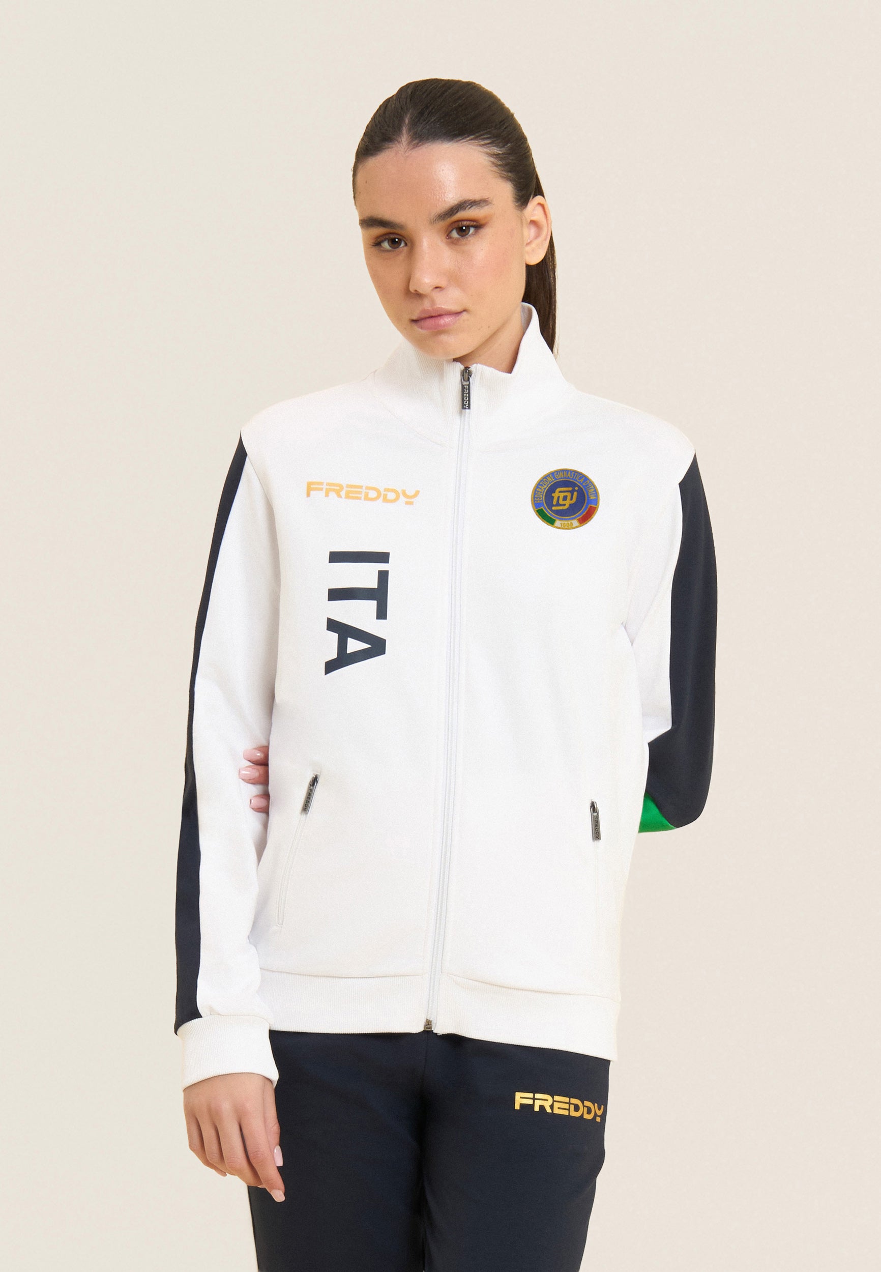freddy-tuta-donna-italia-fgi-full-zip-collo-alto-in-french-terry image 2