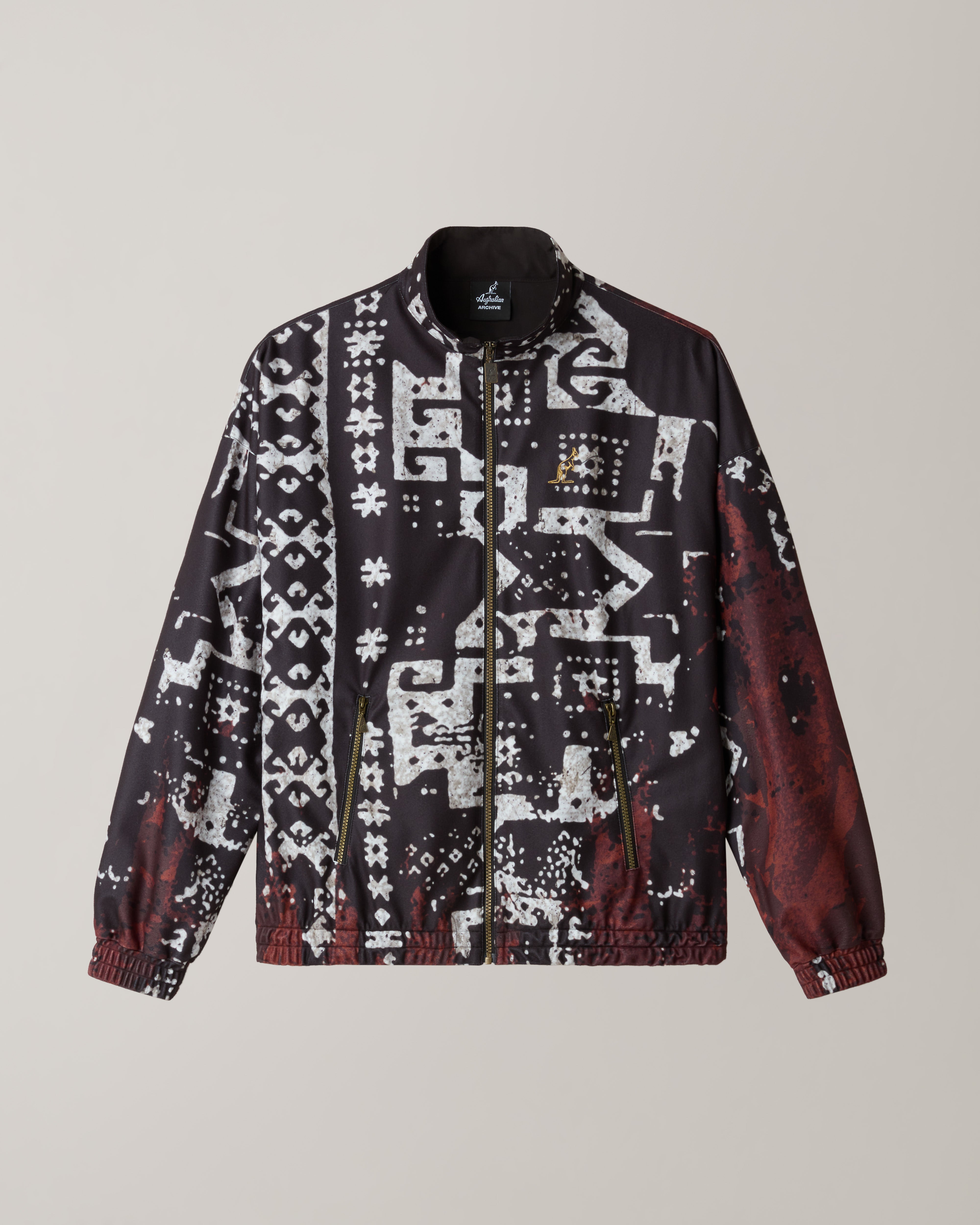 australian-arak-printed-track-jacket-giacca-sportiva-nera image 6