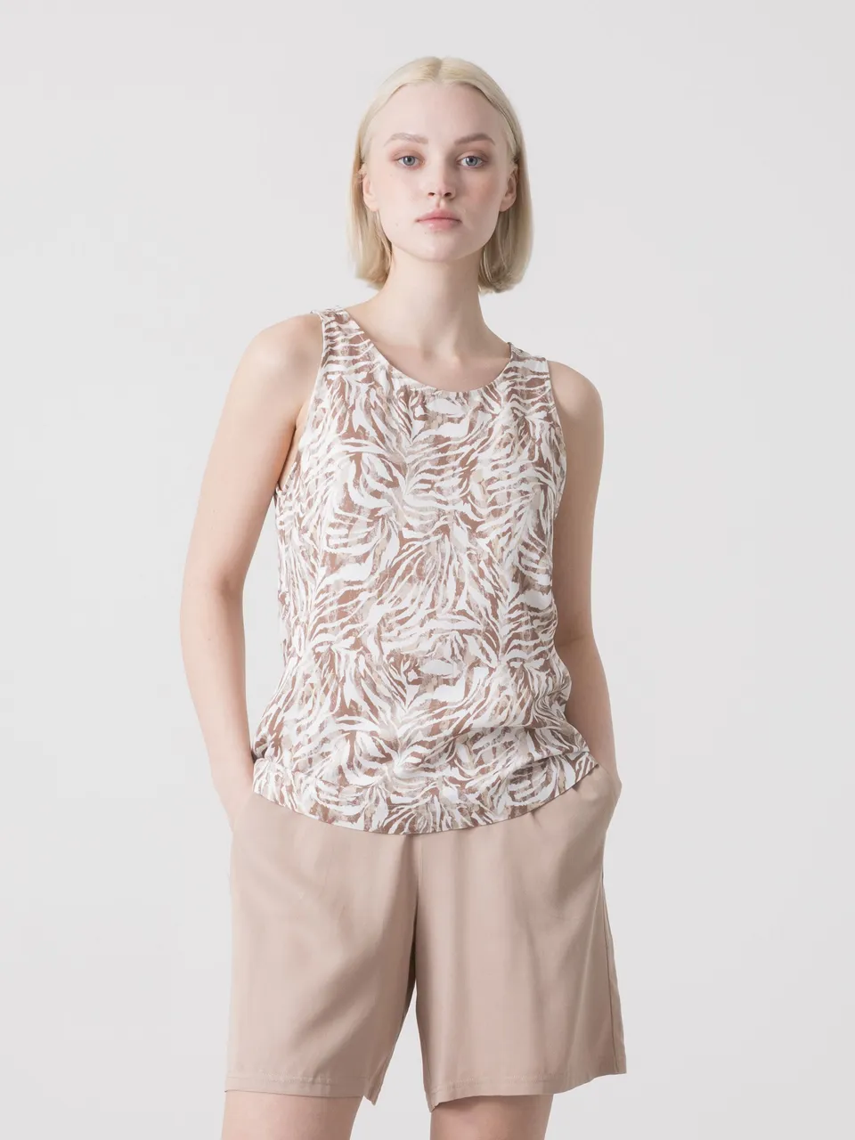 dimensione-danza-tank-top-donna-safari-in-viscosa-con-stampa-all-over image 1