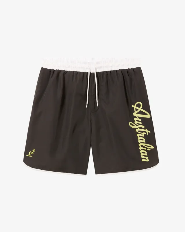 australian-logo-swimshort-costume-mare-nero-smash-superleggero image 1