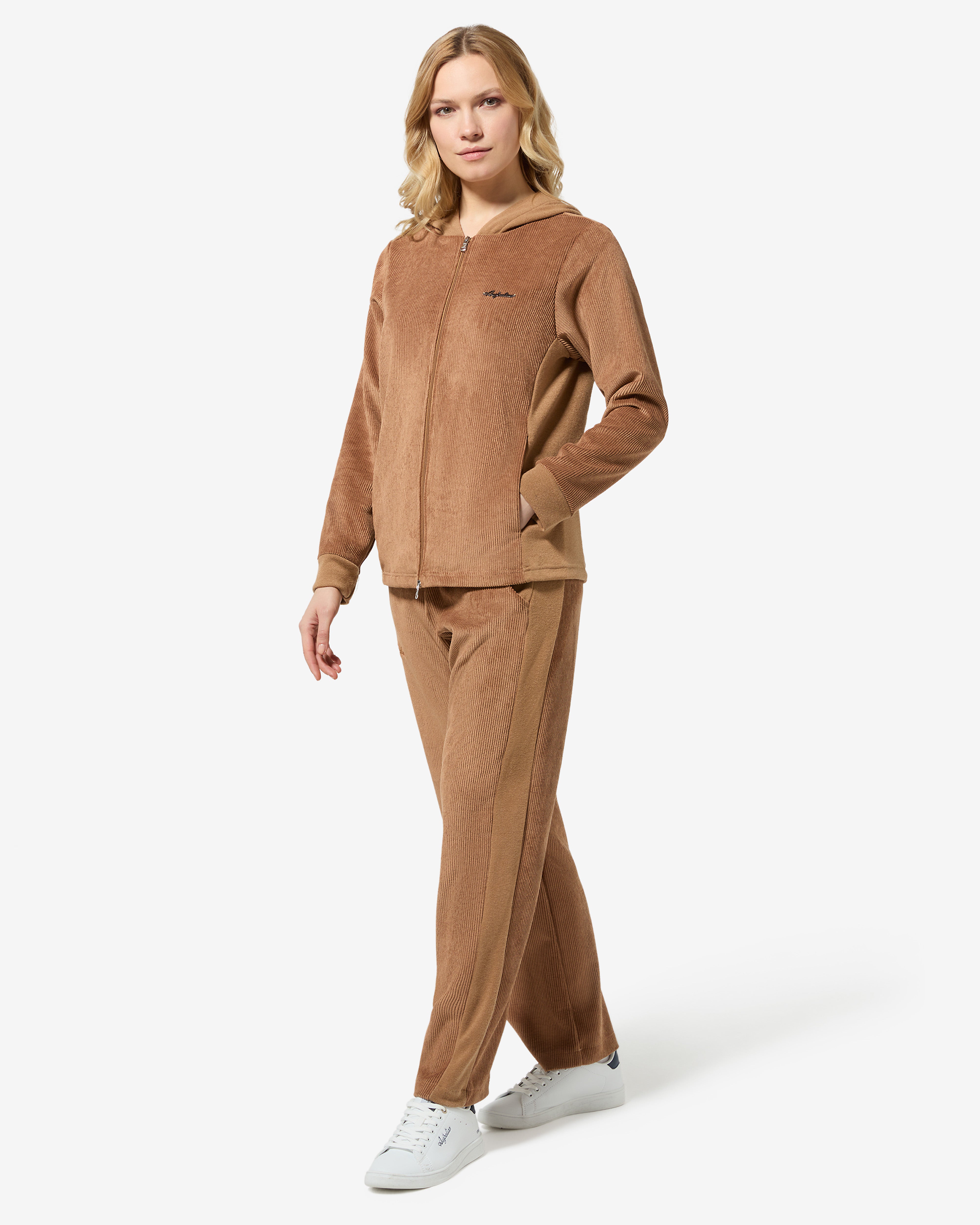 australian-corduroy-tracksuit-tuta-biscotto-nero-maglia-rayon image 1