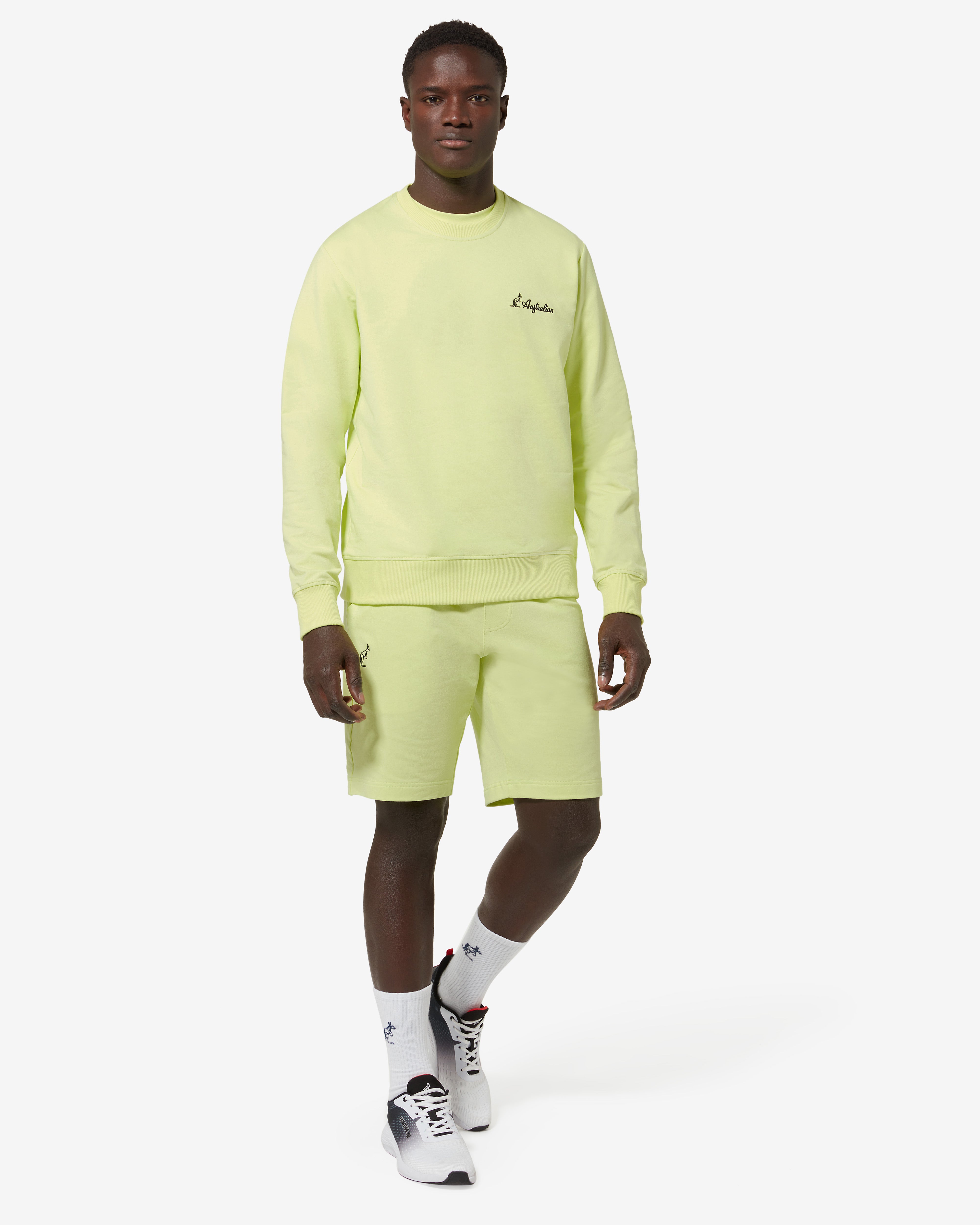 australian-record-crewneck-felpa-girocollo-lime image 2