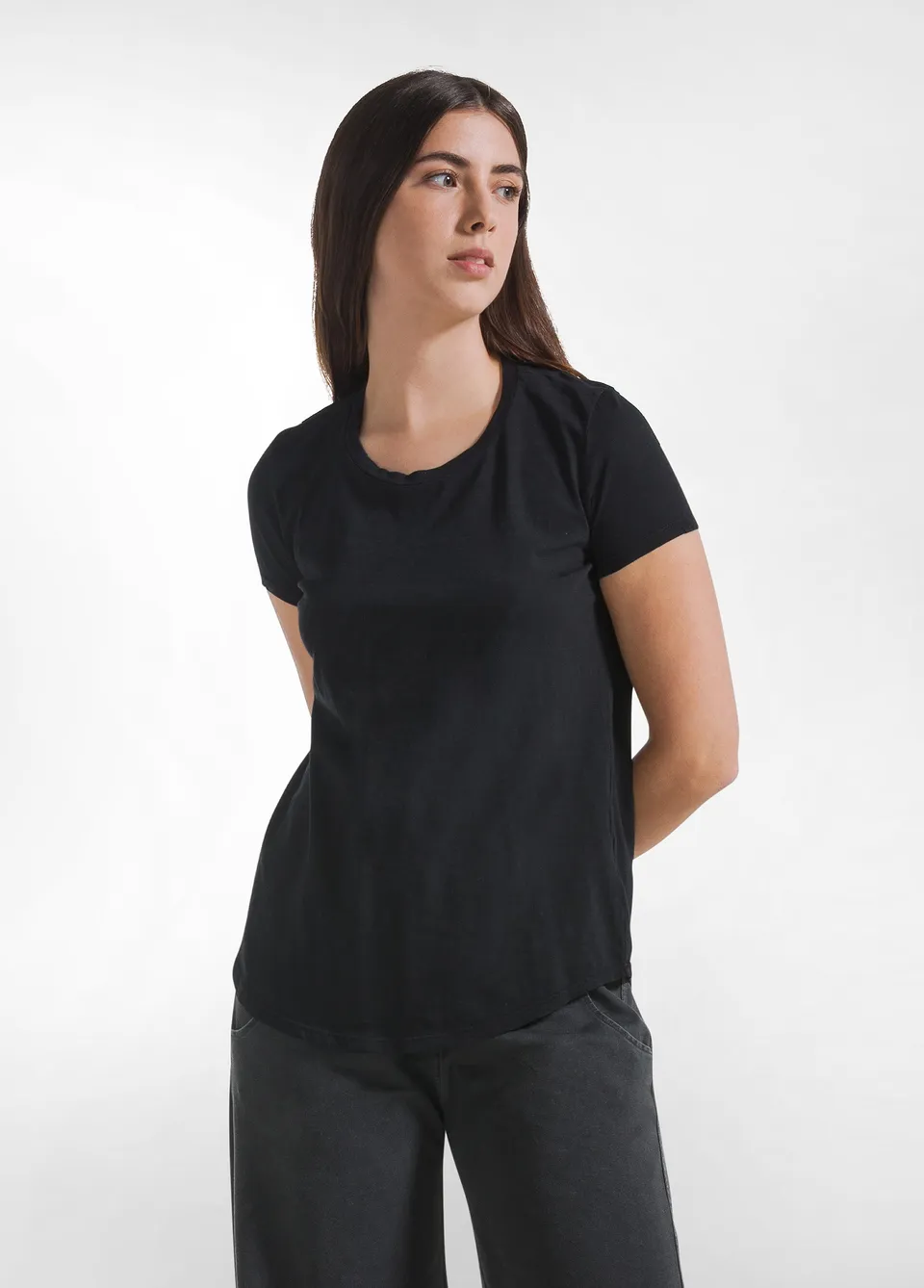 deha-t-shirt-in-cotone-flamm-nero image 1