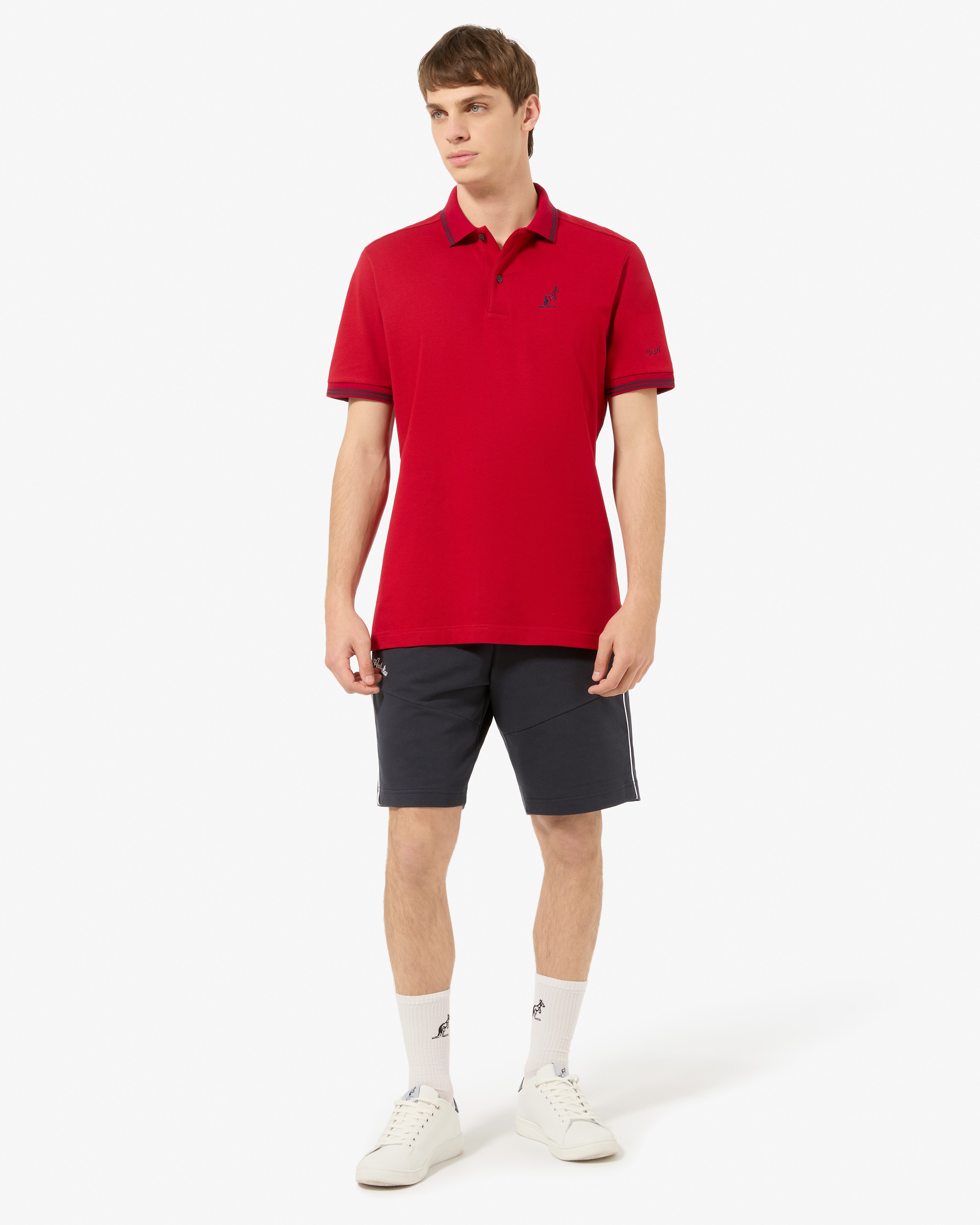 australian-collage-short-short-uomo-in-felpa-blu-navy image 2