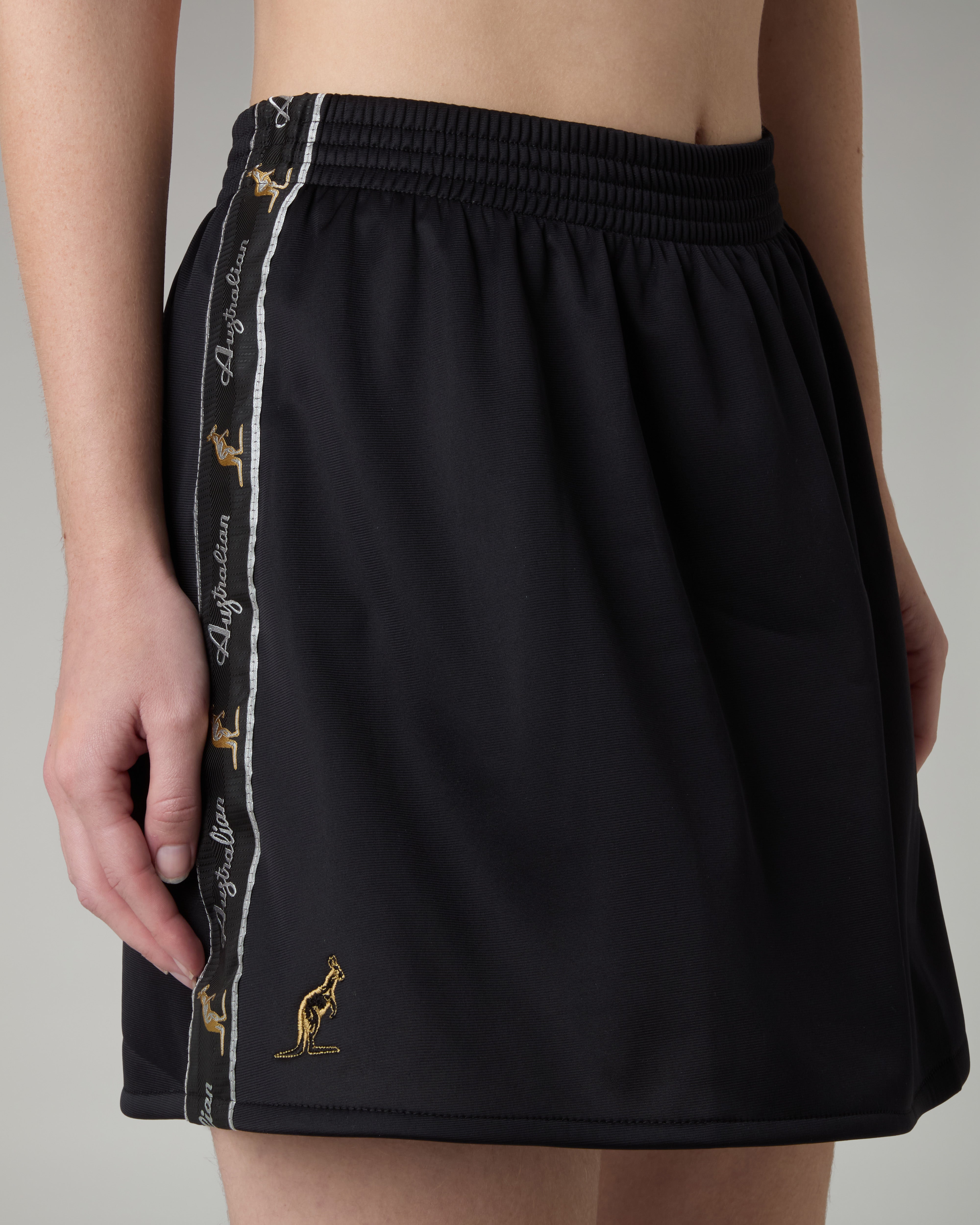australian-black-tape-skirt-gonna-acetato-con-sottogonna image 4