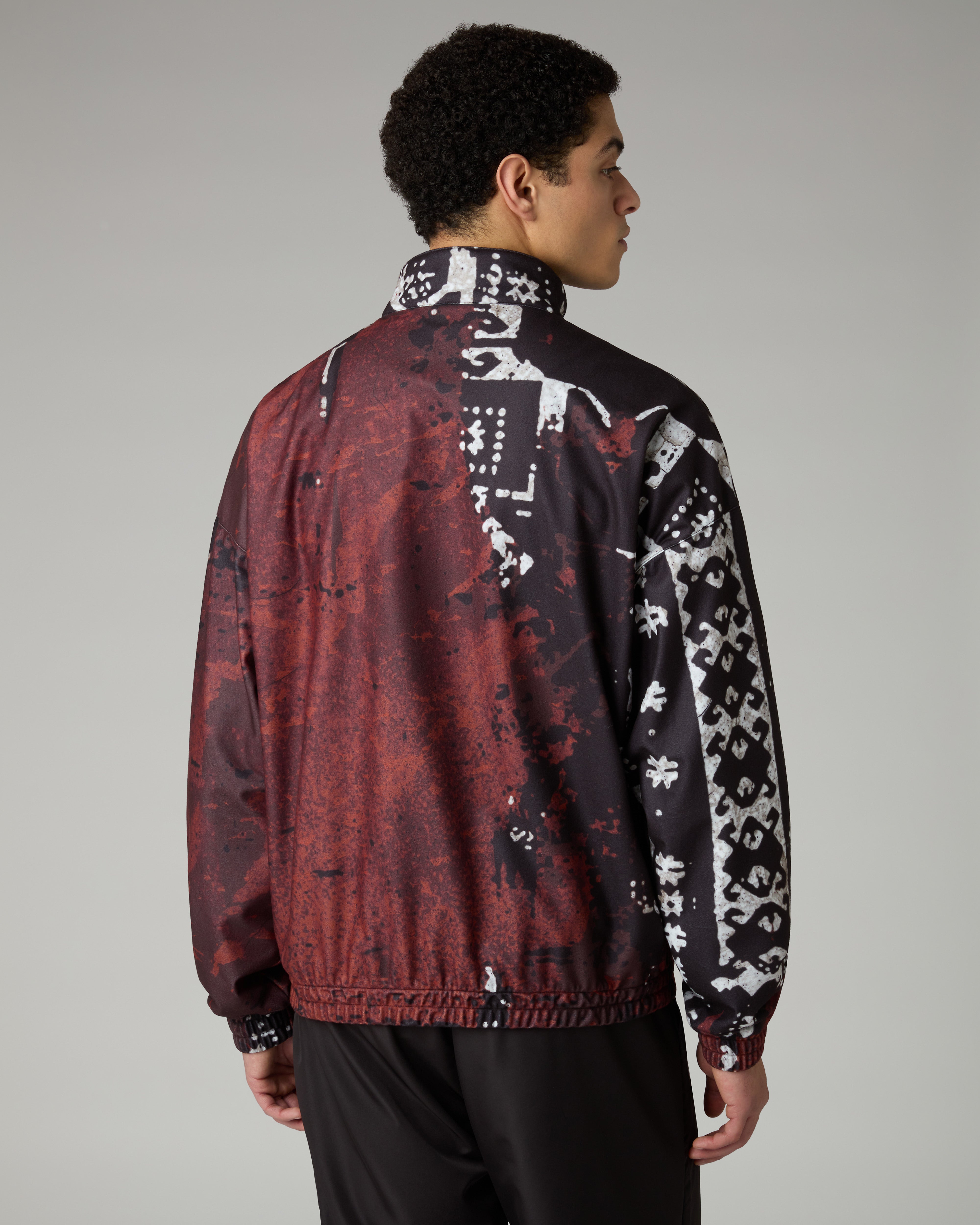 australian-arak-printed-track-jacket-giacca-sportiva-nera image 3
