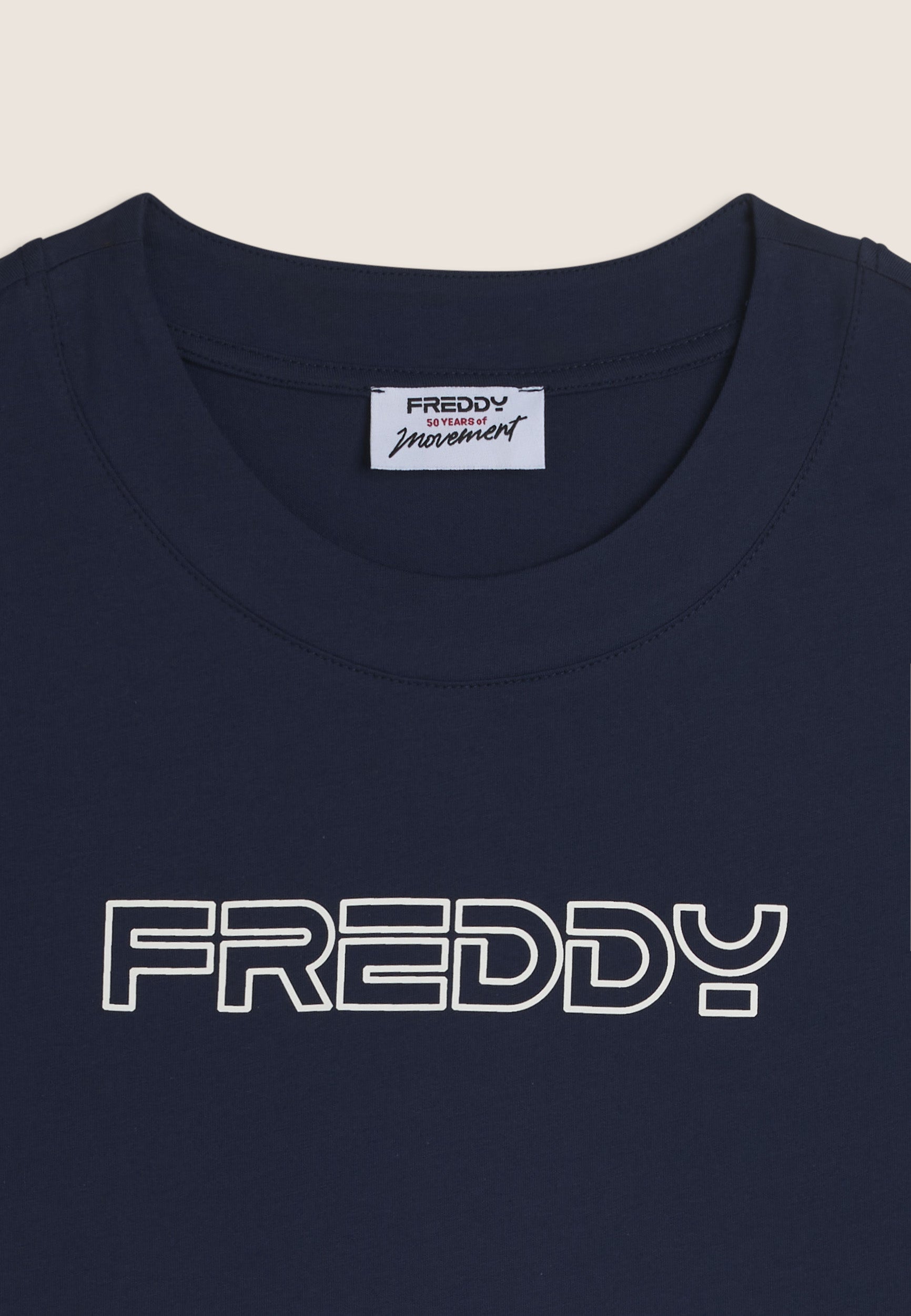 freddy-t-shirt-cropped-in-jersey-di-cotone-con-logo-freddy image 3