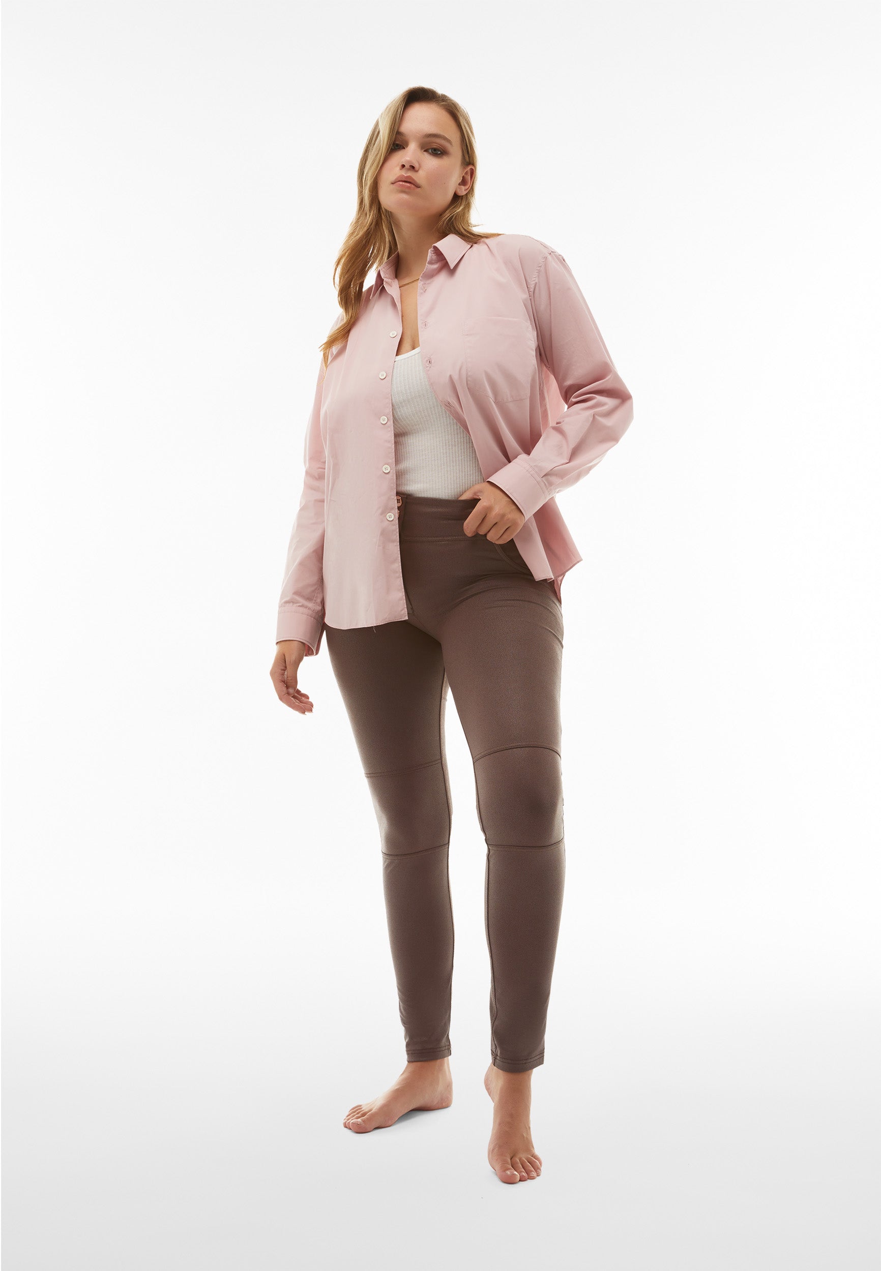 freddy-wr-up-pantaloni-push-up-vita-alta-similpelle-semi-lucida-skinny image 2