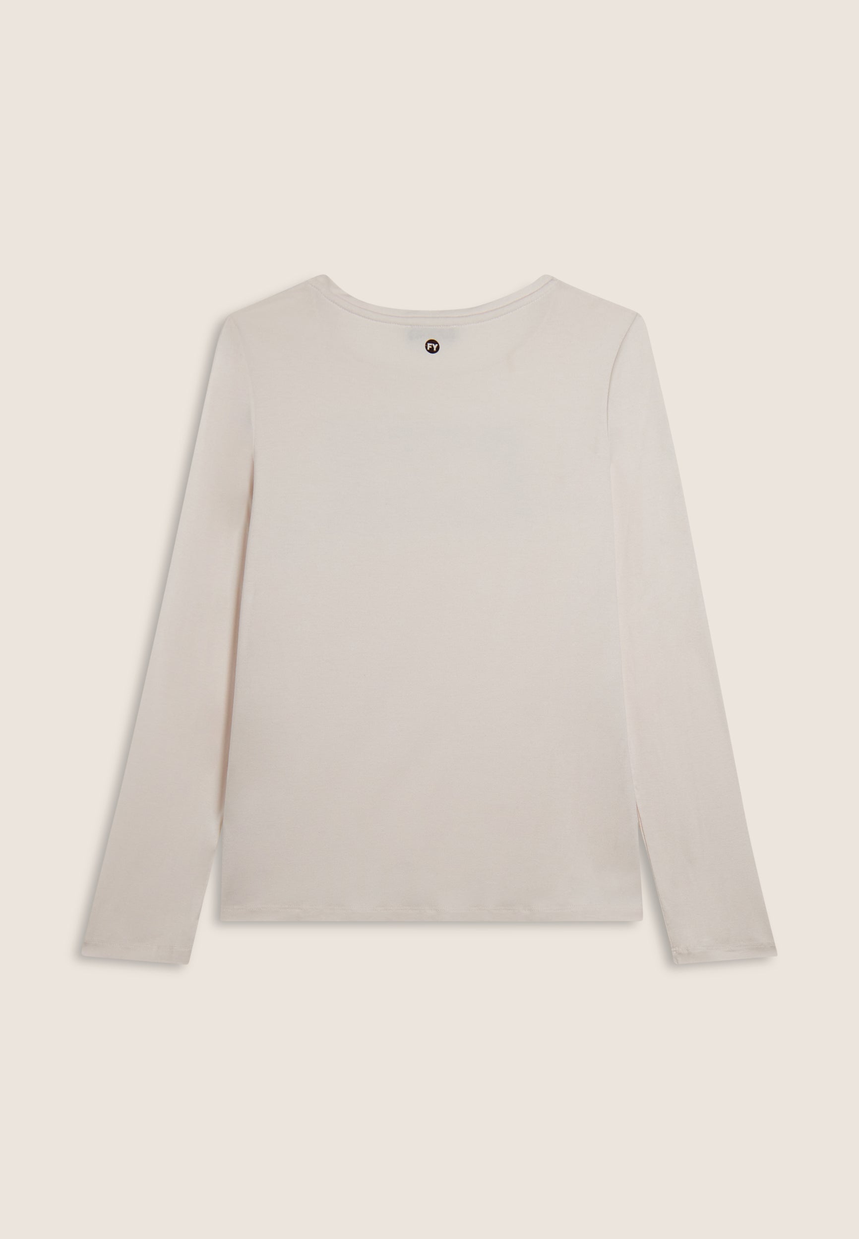 freddy-t-shirt-donna-manica-lunga-logo-metallizzato-strass image 5