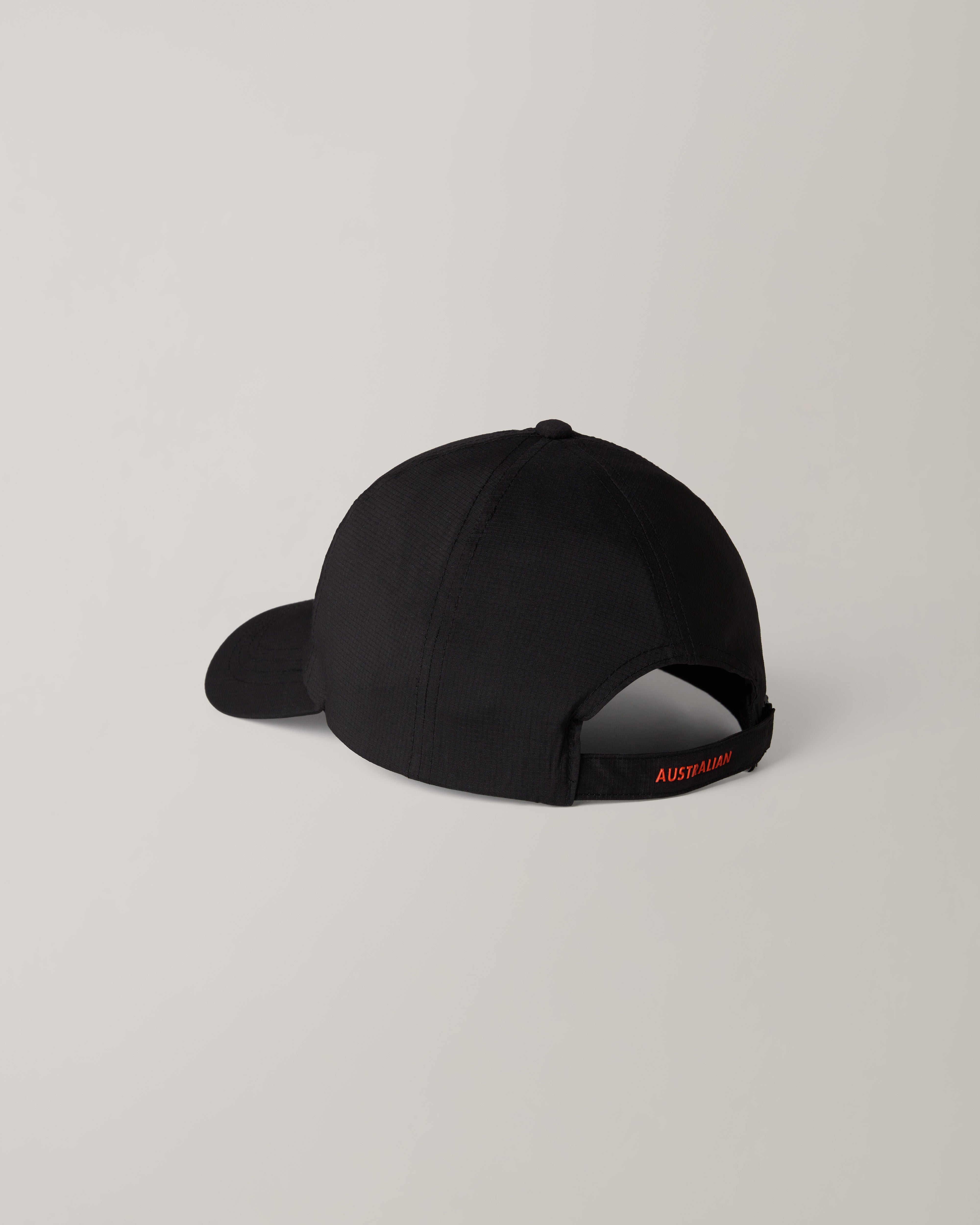 australian-gemini-cap-cappellino-tecnico-nero-padel image 2