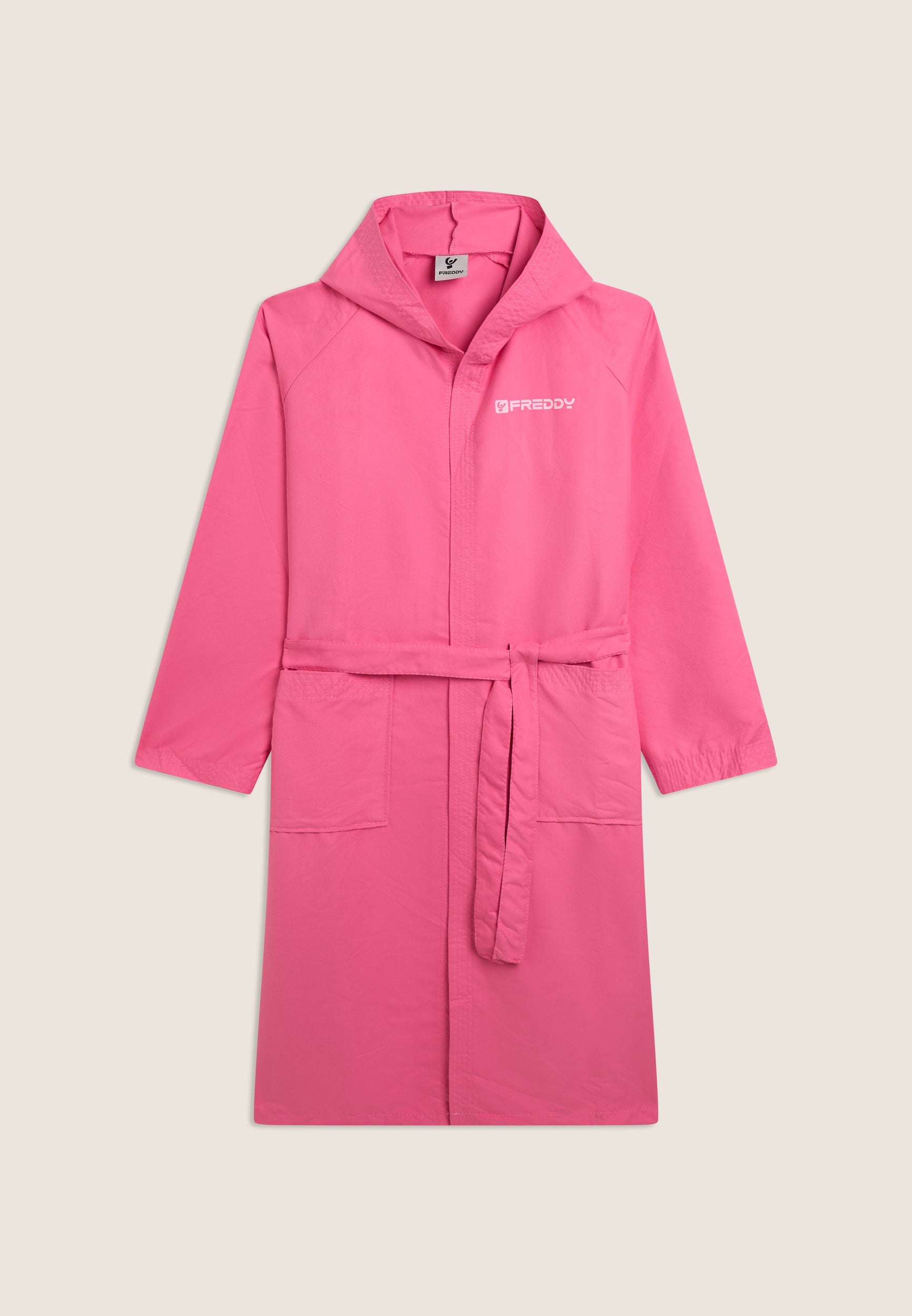 freddy-accappatoio-unisex-in-microfibra-con-cappuccio-fuchsia image 1
